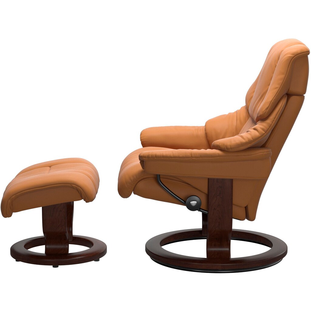 Stressless® Relaxsessel »Reno«, (Set, Relaxsessel mit Hocker)