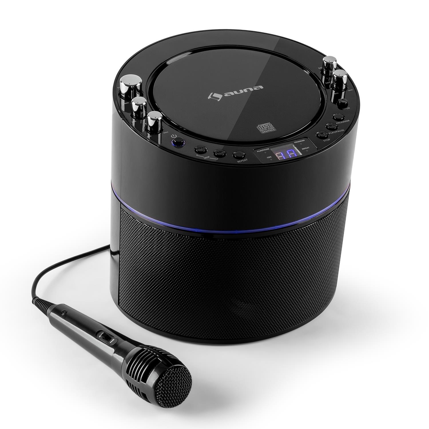 Auna Karaokeanlage CD CD+G Player TV-Anschluss Mikrofon »Screen Star«