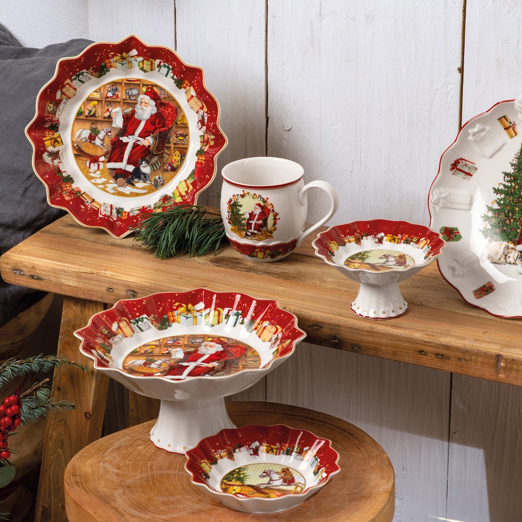 Villeroy & Boch Schale »Schale mit Santa Relief Toy's Fantasy ø 24,5 cm bunt«
