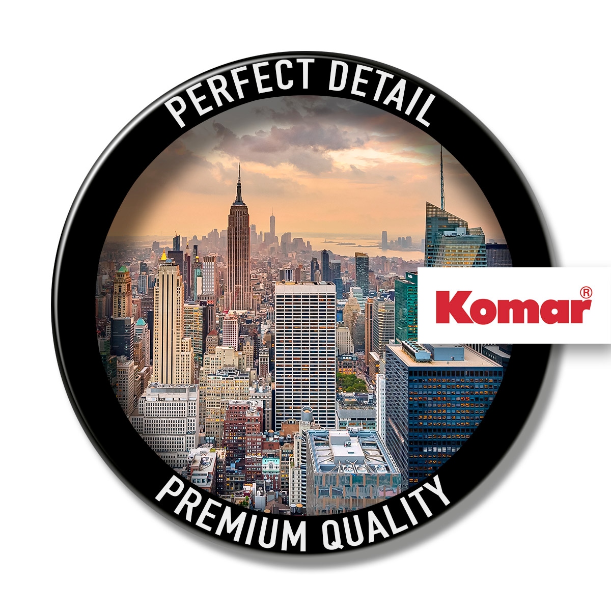 Komar Fototapete »Vlies  - NYC Outlook - Größe 368 x 248 cm« bedruckt glatt Wohnzimmer, Schlafzimmer
