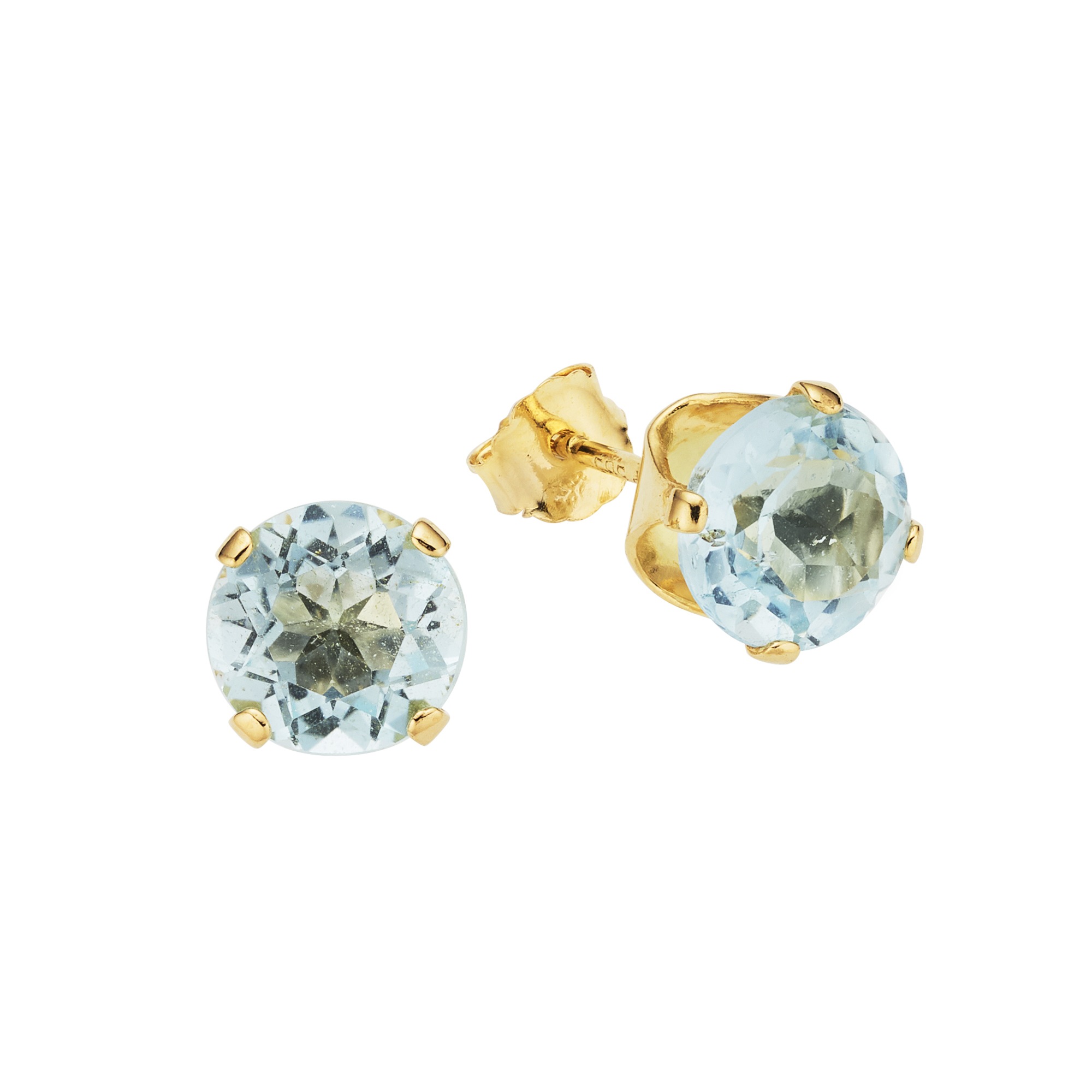 Fascination by Ellen K. Paar Ohrstecker »585/- Gelbgold Blautopas«, Ohrstecker