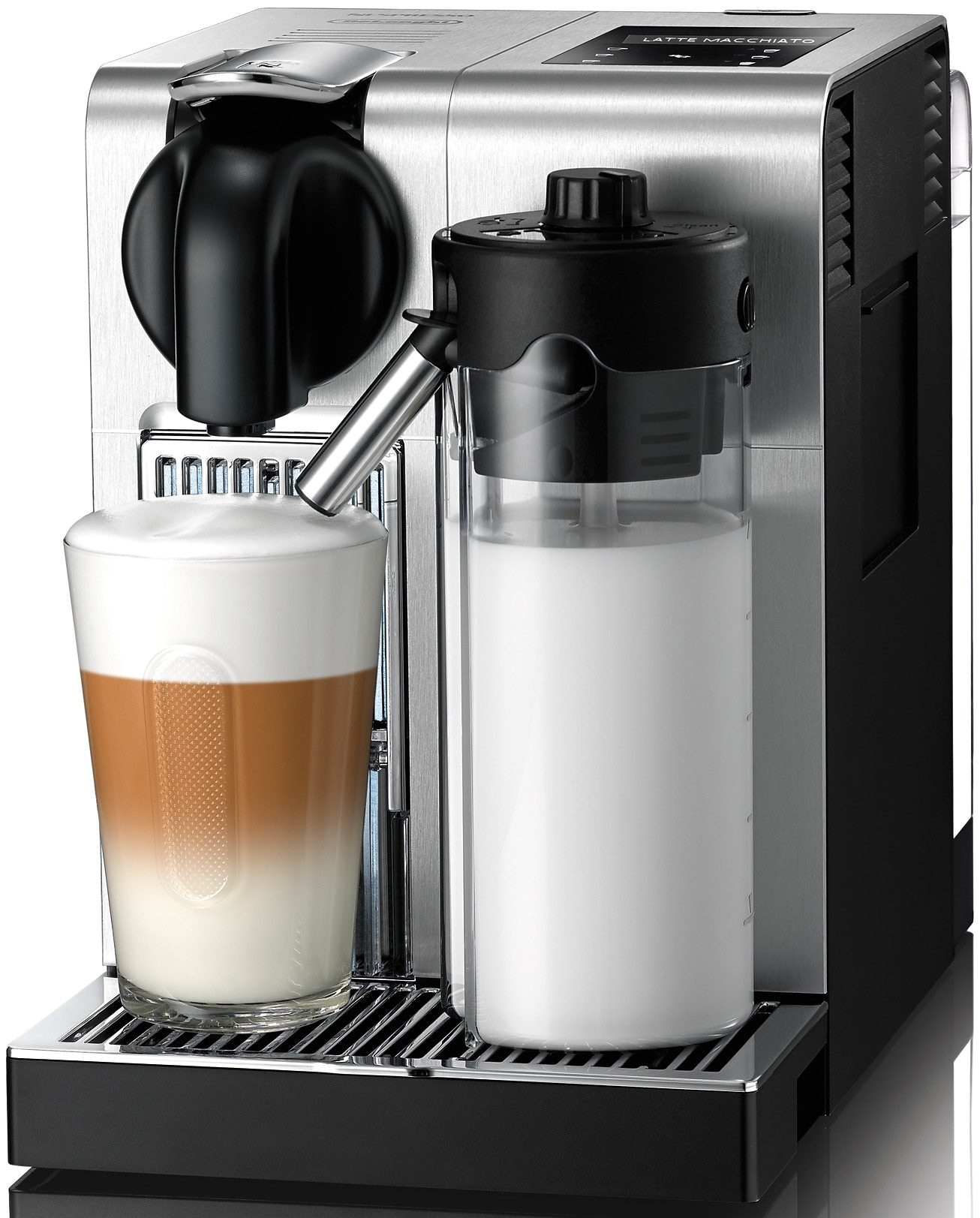 Nespresso Kapselmaschine »Lattissima Pro EN jetzt inkl. bei mit OTTO 14 Kapseln Silver«, DeLonghi, 750.MB Willkommenspaket von