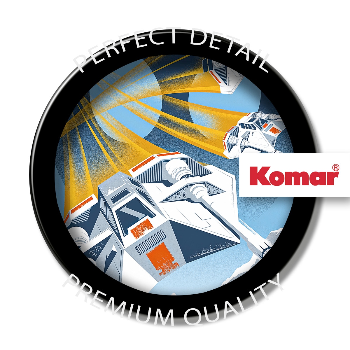 Komar Wandbild »Star Wars Hoth Temporary Headquarter«, Disney, (Set, 1 St.), 40 x 50 cm (Breite x Höhe) - Kinderzimmer, Dekoration