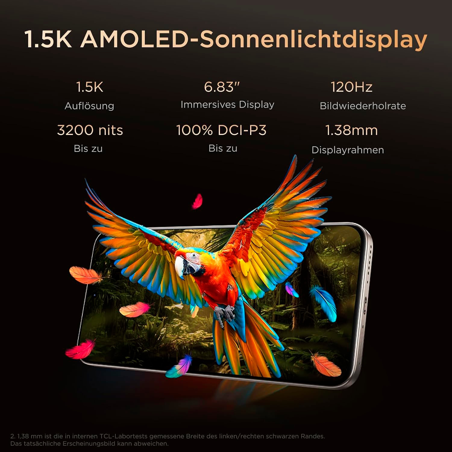 TCL Smartphone »P80 Ultra 512GB« sunit gold