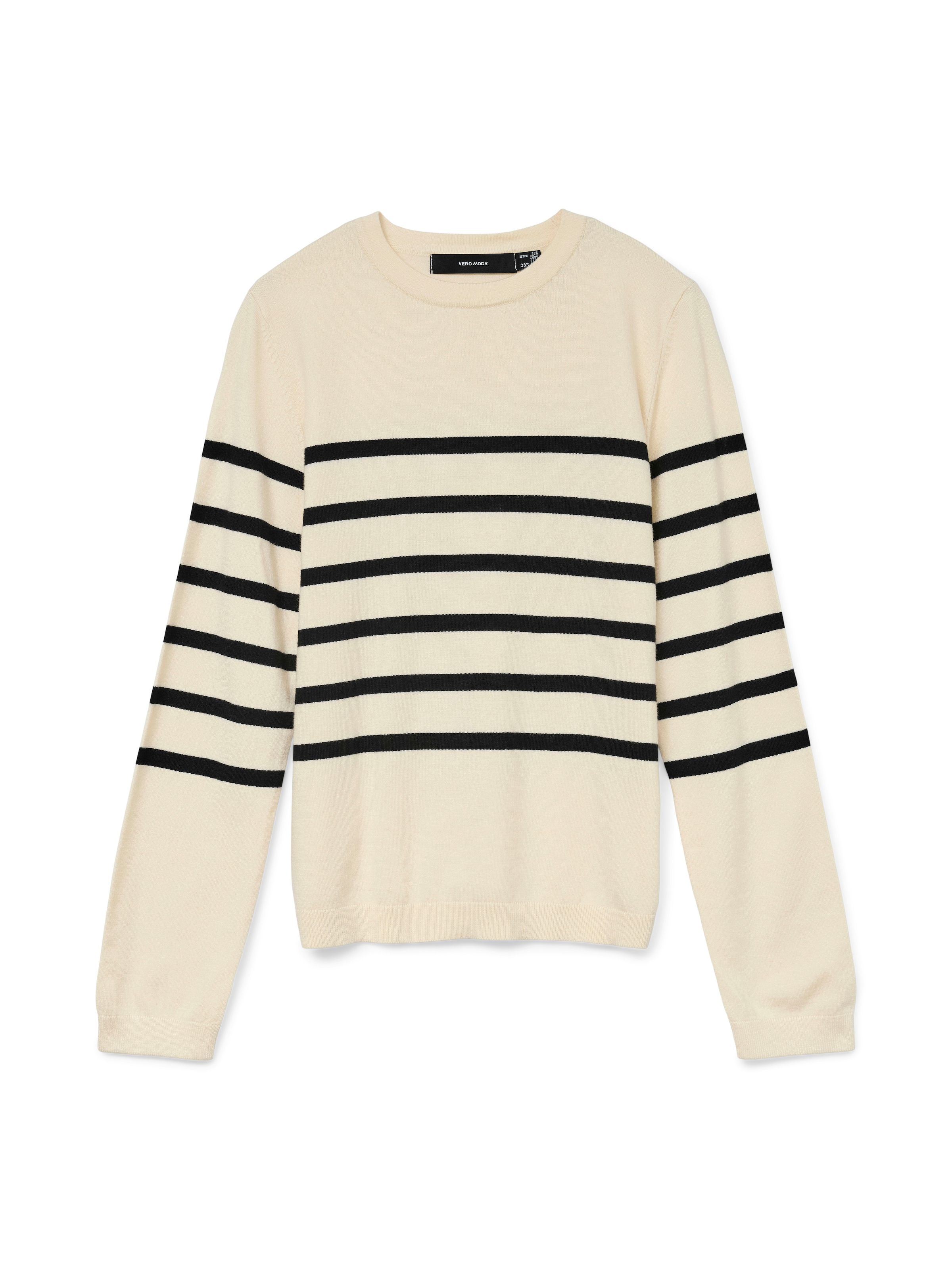 Vero Moda Rundhalspullover »VMSABA PLAIN LS O-NECK PULLOVER GA NOOS«