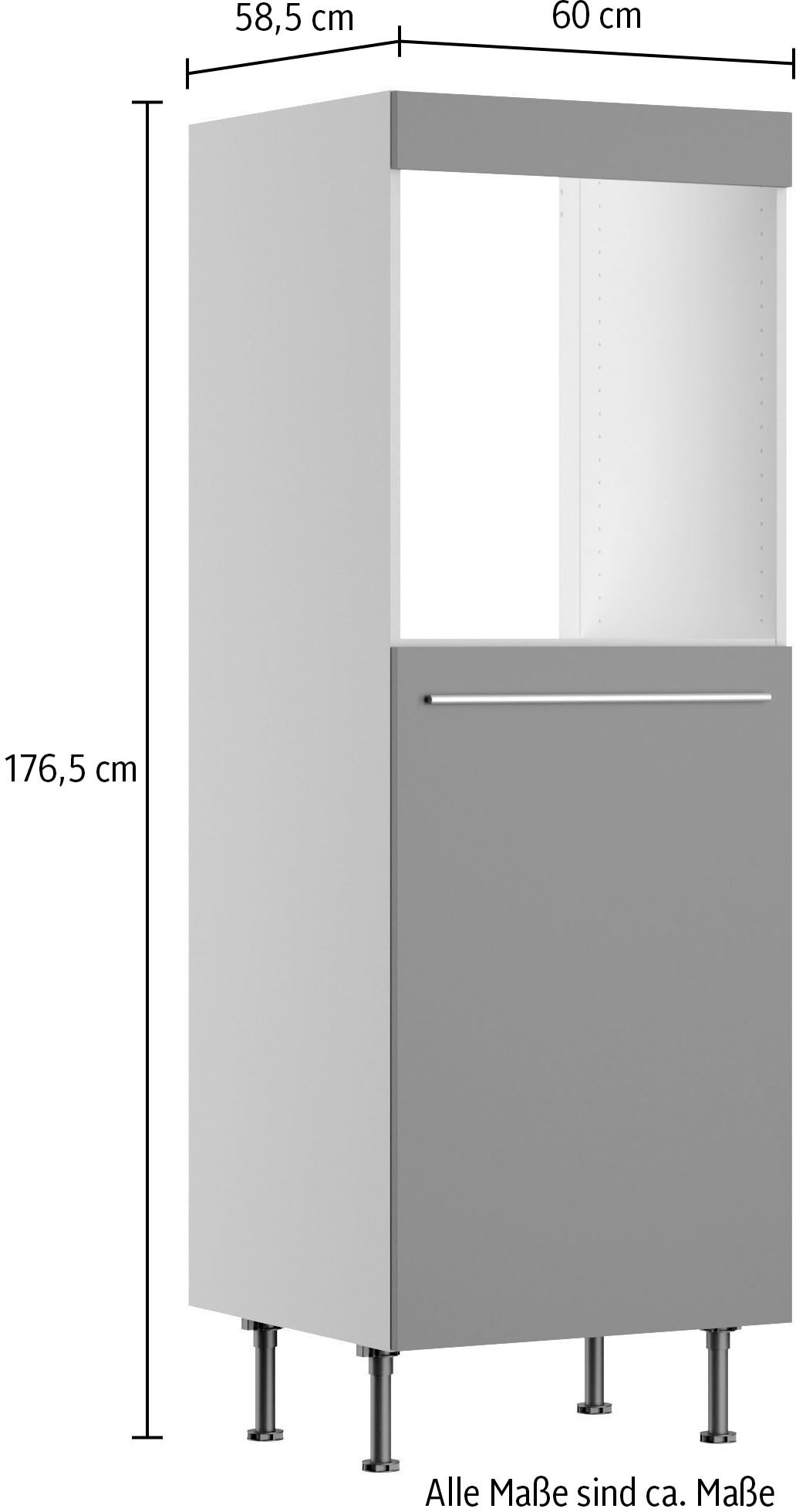 OPTIFIT Backofen/Kühlumbauschrank »Bern2«, Breite 60 cm, Höhe 176,6 cm, 1 Tür für integrierten Kühlschrank