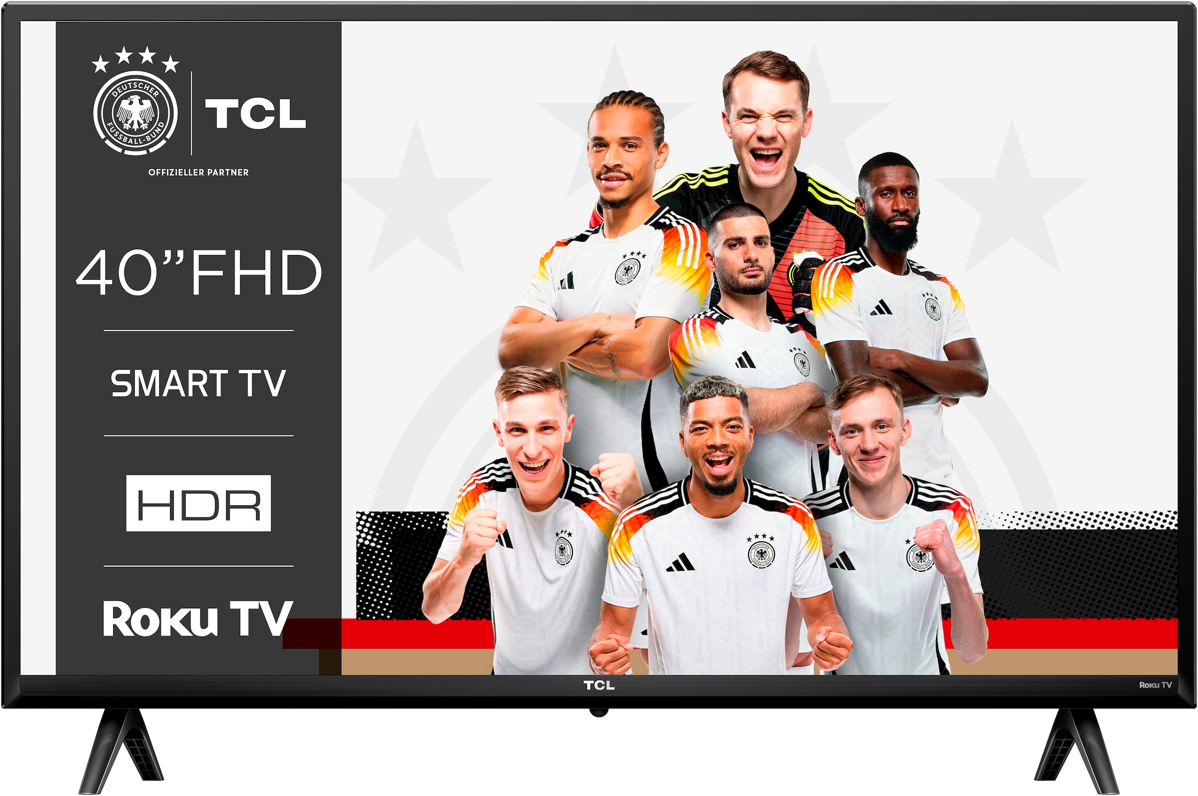 TCL LED-Fernseher »40RS530X1«, Full HD, Smart-TV, Roku TV, Smart HDR, HDR10, Chromecast