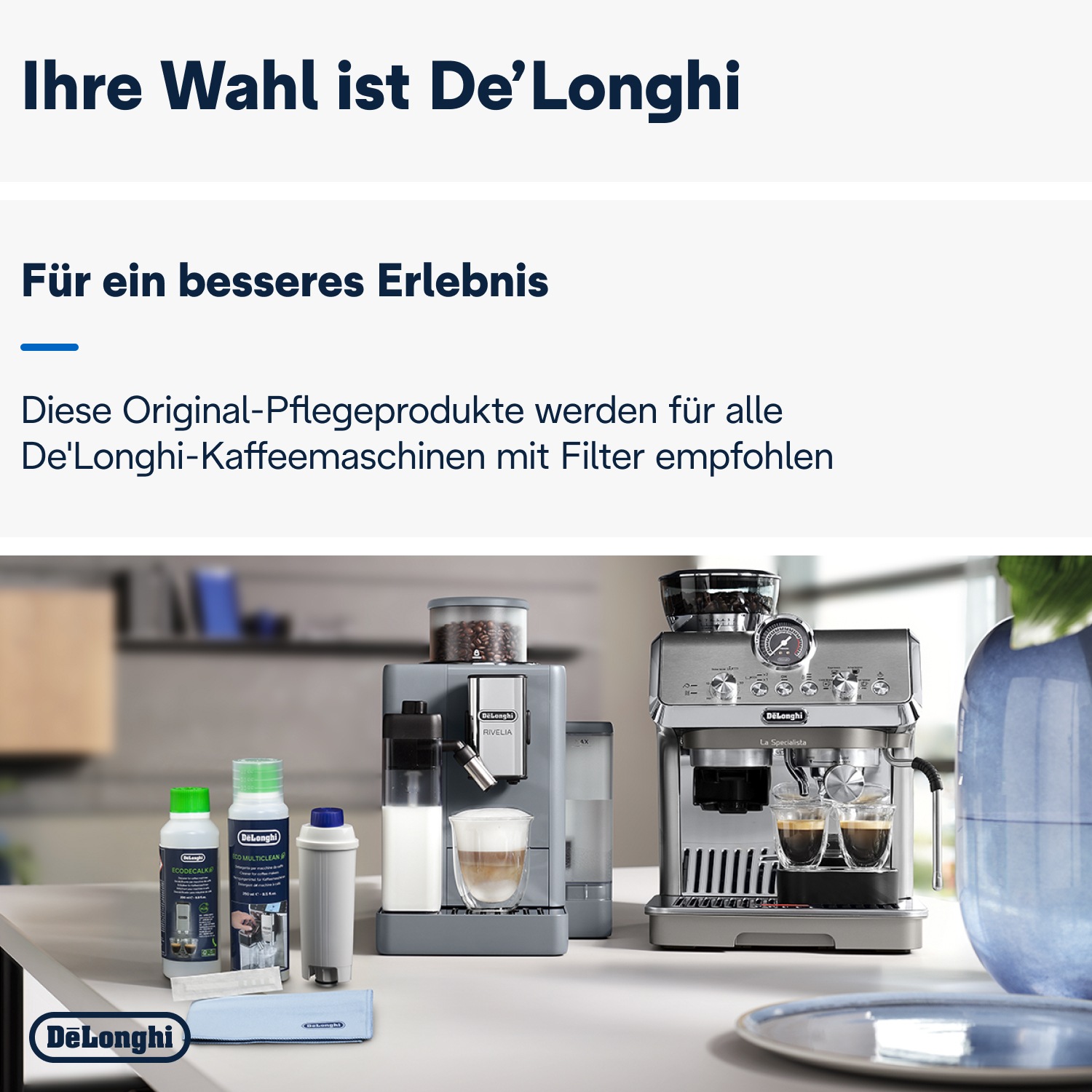 De'Longhi Pflegeset »DLSC306 Original, für Kaffeemaschinen & Kaffeevollautomaten« für Kaffeevollautomaten