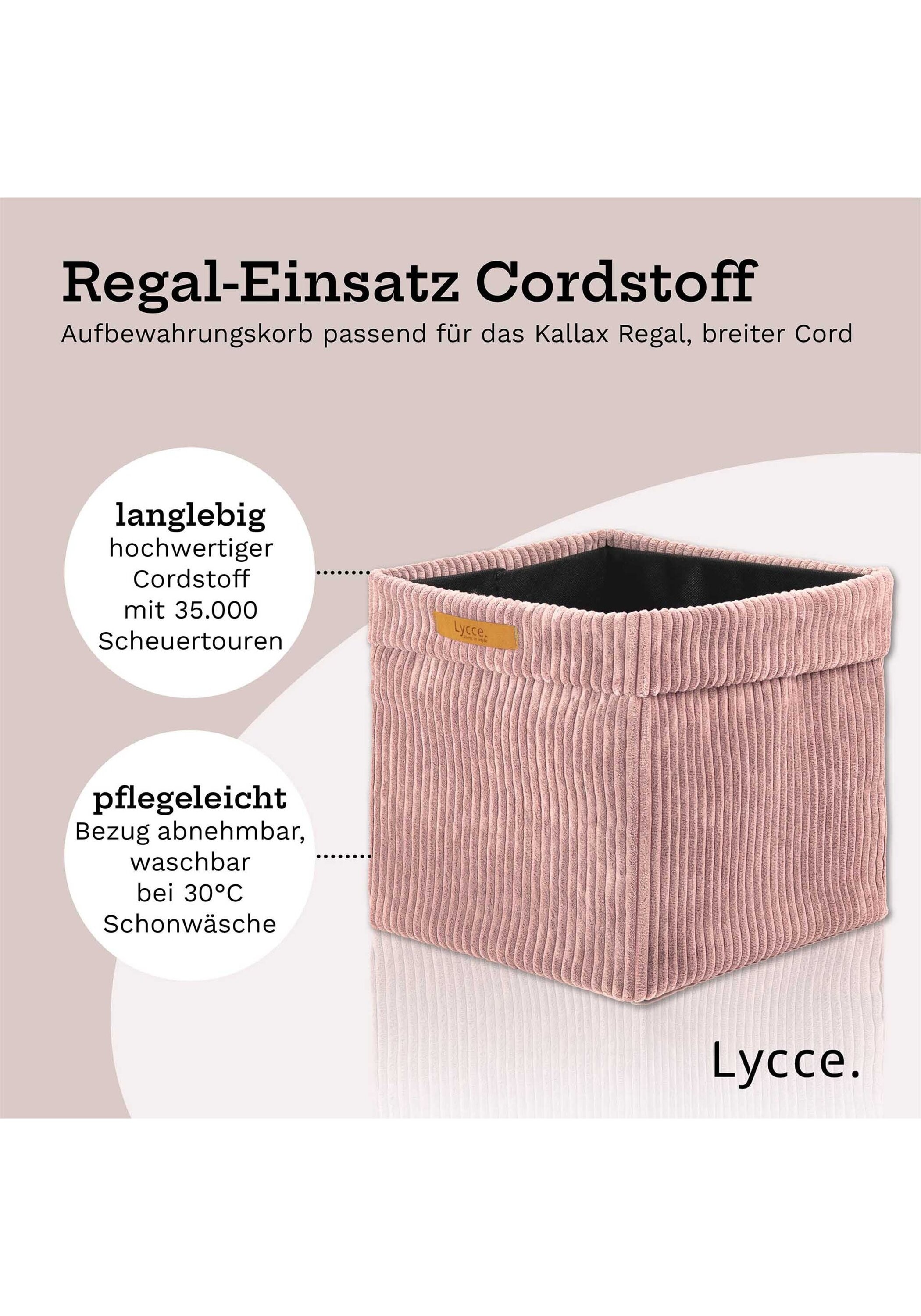 Lycce Aufbewahrungsbox »Aufbewahrungskorb Faltbare Aufbewahrungsbox Cord 2P 2er Pack«