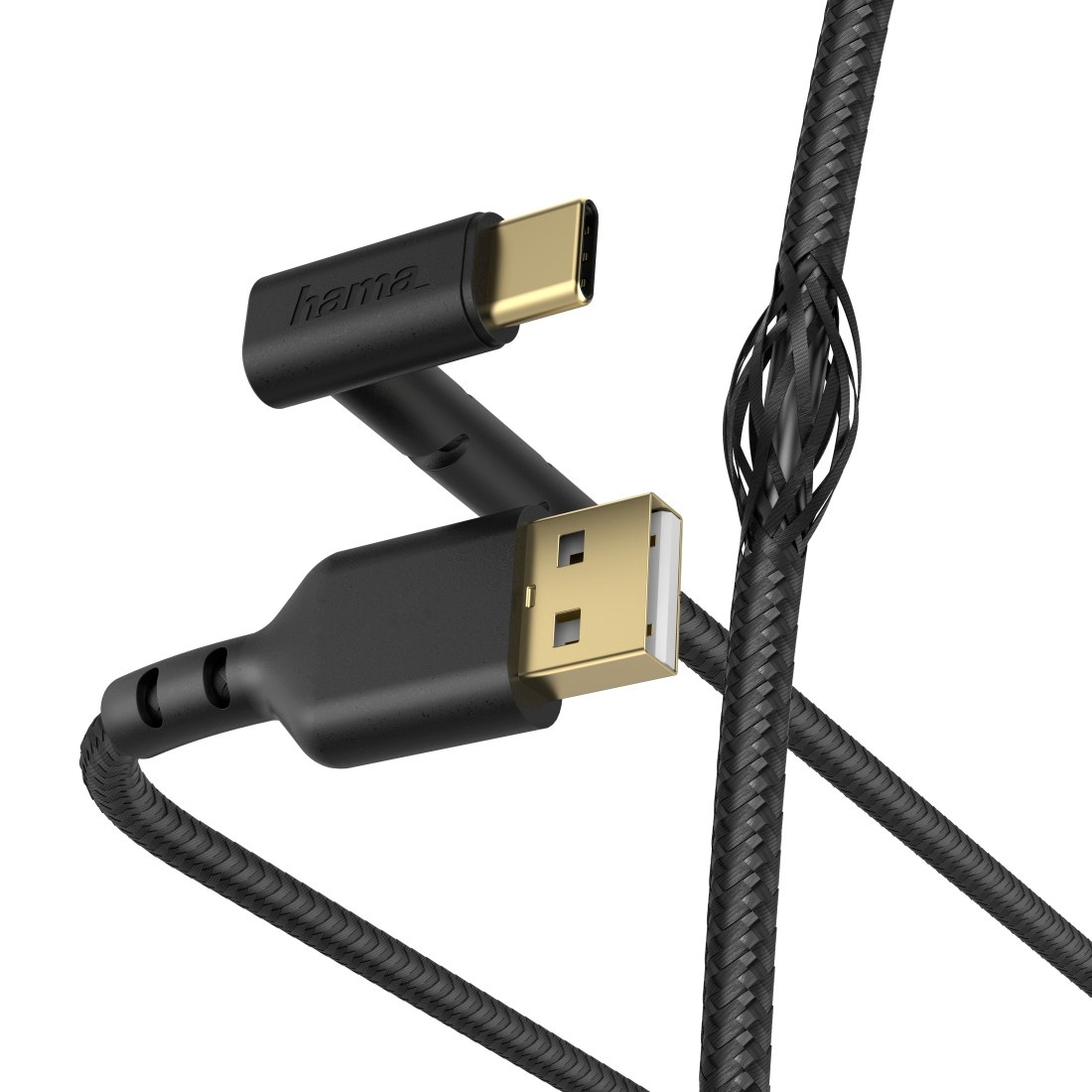 Hama Lade-/Datenkabel Stand, USB-A - USB-C, 1,5 m, Schwar