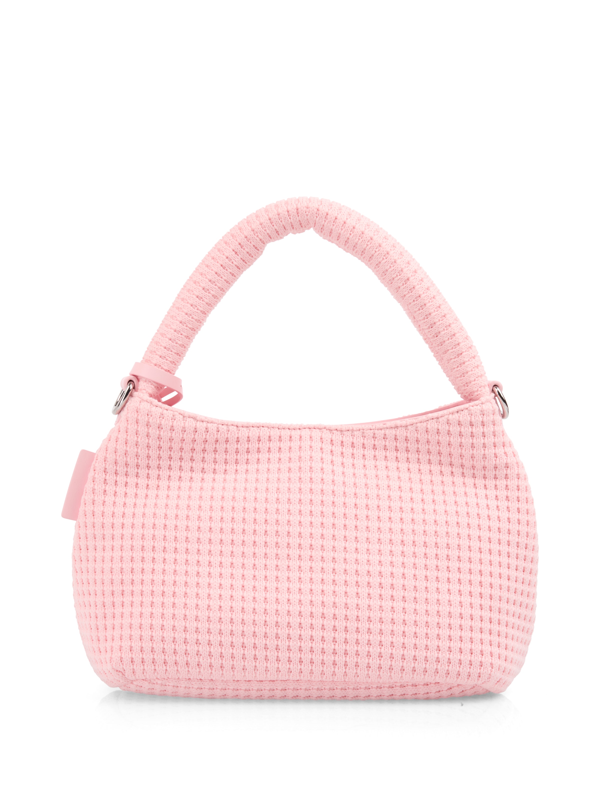 Marc Cain Henkeltasche Damen Handtasche, Umhängetasche mit modischem Blumen-Anhänger
