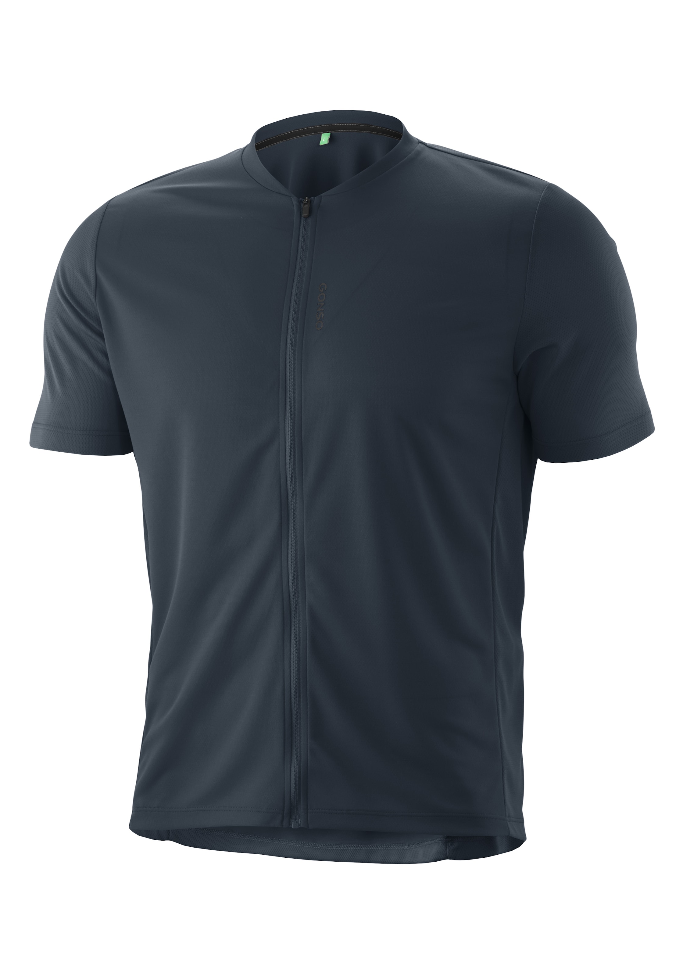 Gonso Radtrikot »SITIVO Jersey Green M« Herren Fahrradtrikot kurzarm, Half-Zip Trikot mit Rückentasche