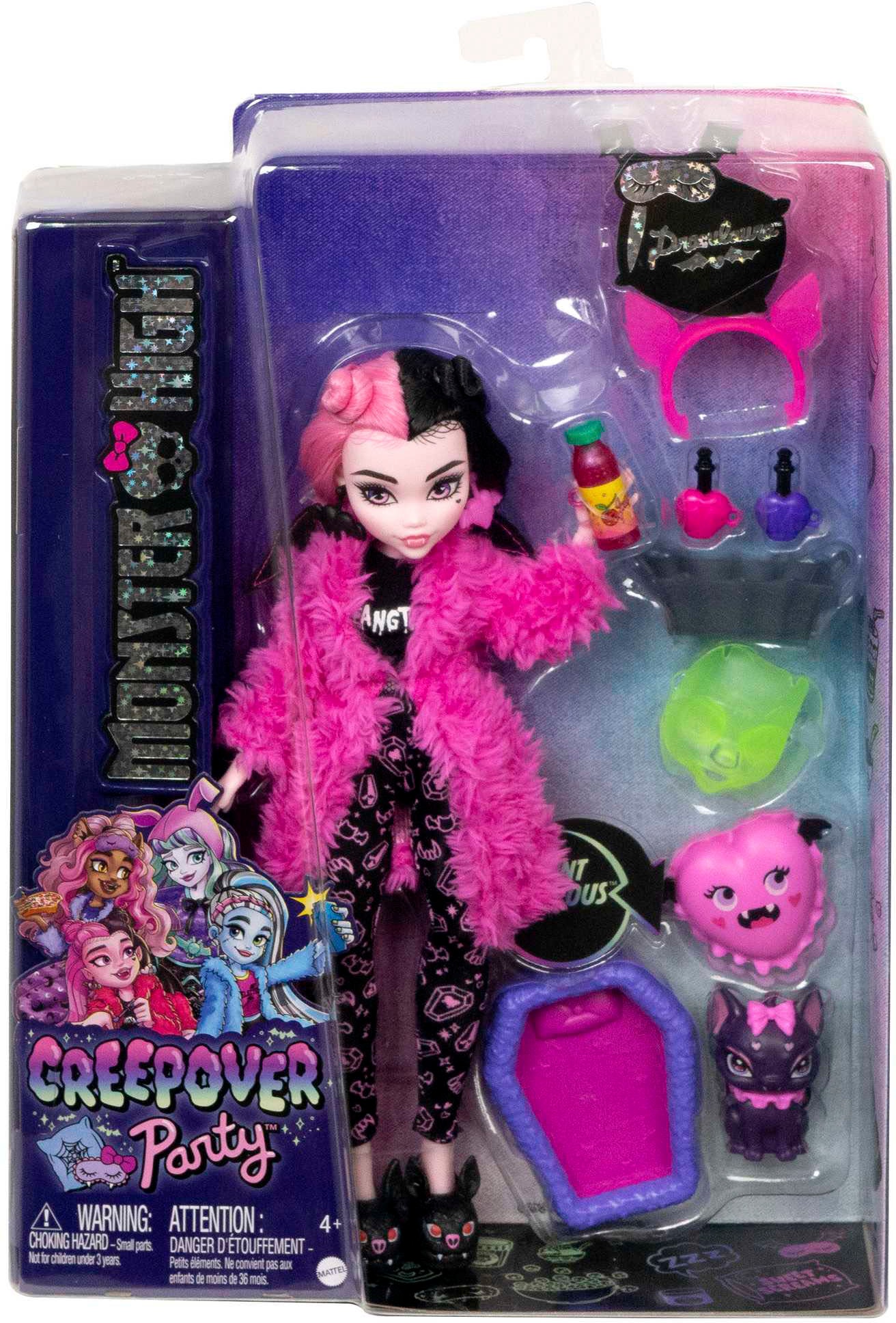 MonsterHigh™ Anziehpuppe »Creepover Draculaura - Schaurig schöne Pyjamaparty«