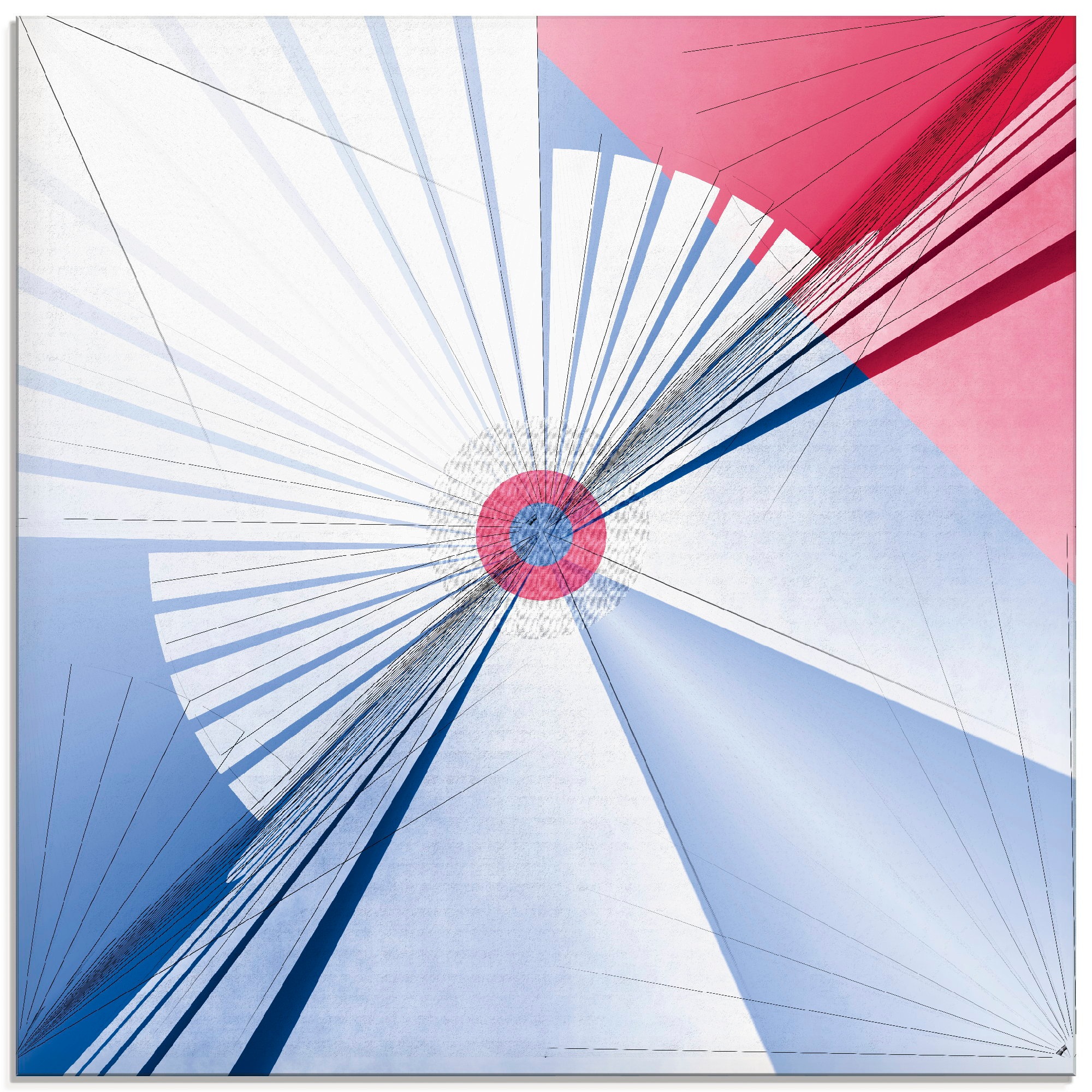 Artland Glasbild »Ornament Pastellfarben«, Muster, (1 St.)