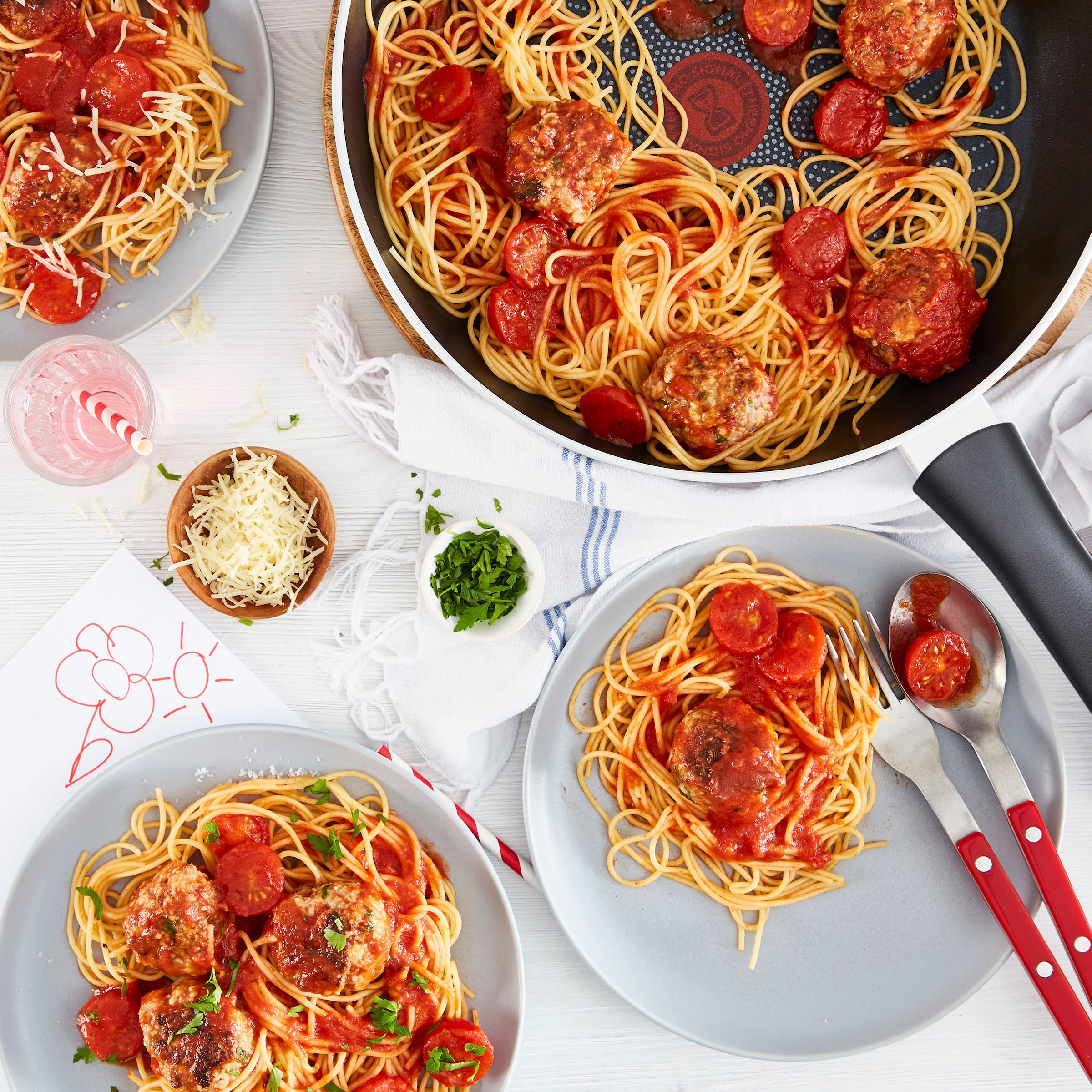 Tefal Bratpfanne »Generous Cook«, Aluminium, (1 tlg.), Thermo-Signal-Temperaturanzeiger, Induktion