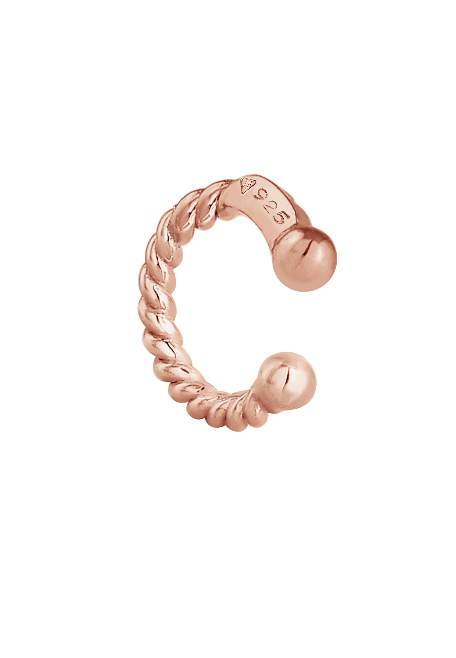 Elli Ohrklemme »Ohrringe Single Earcuff Twisted Ohrklemme 925er Silber«