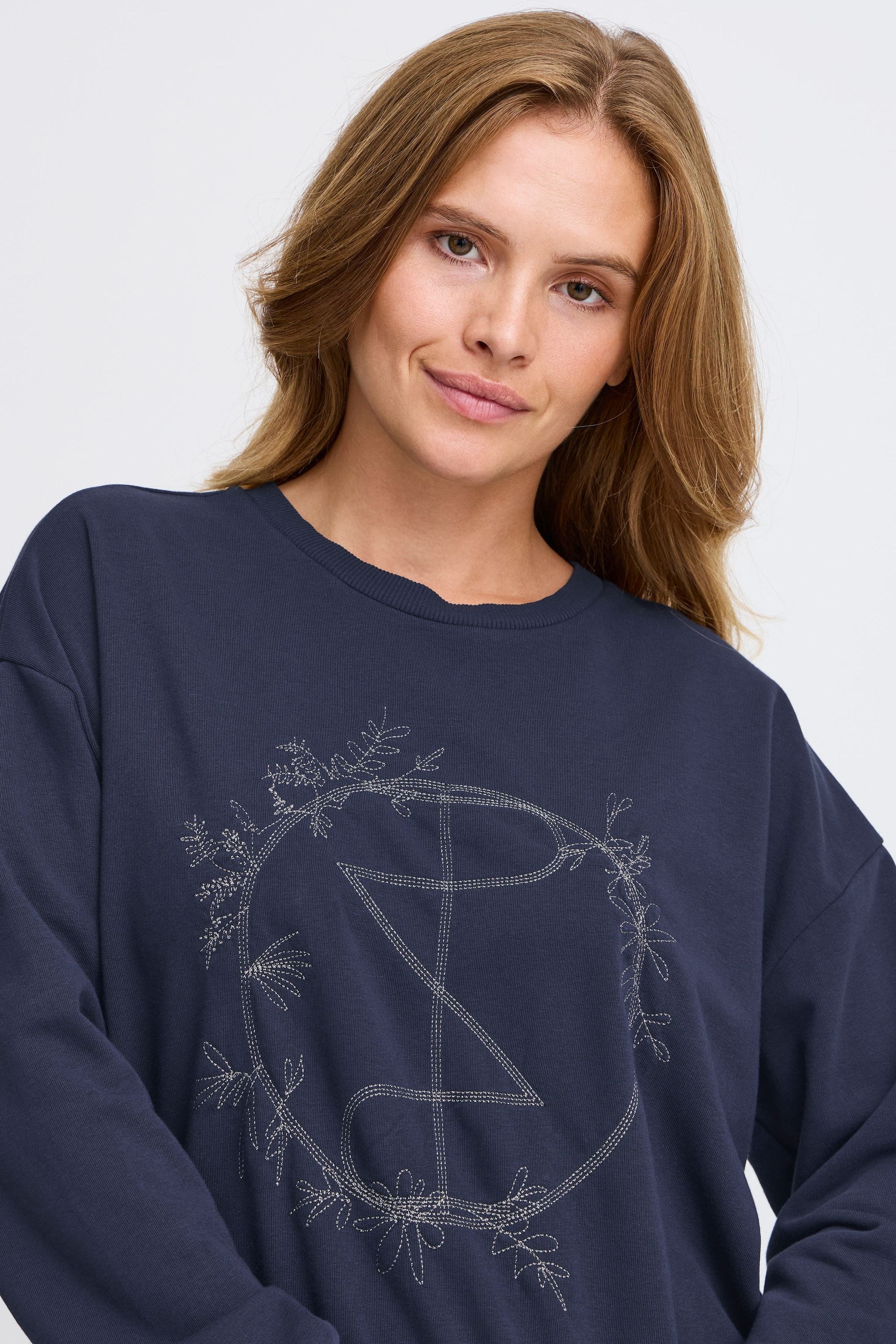 Pulz Jeans Sweatshirt »Rundhalspullover PZTABITA Logo Sweatshirt«