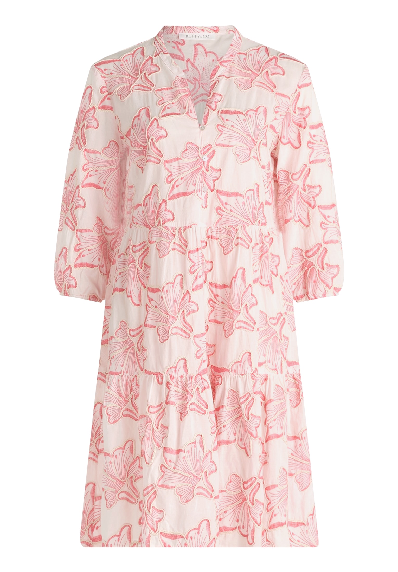 Betty&Co Midikleid »Stufenkleid mit Stickerei«