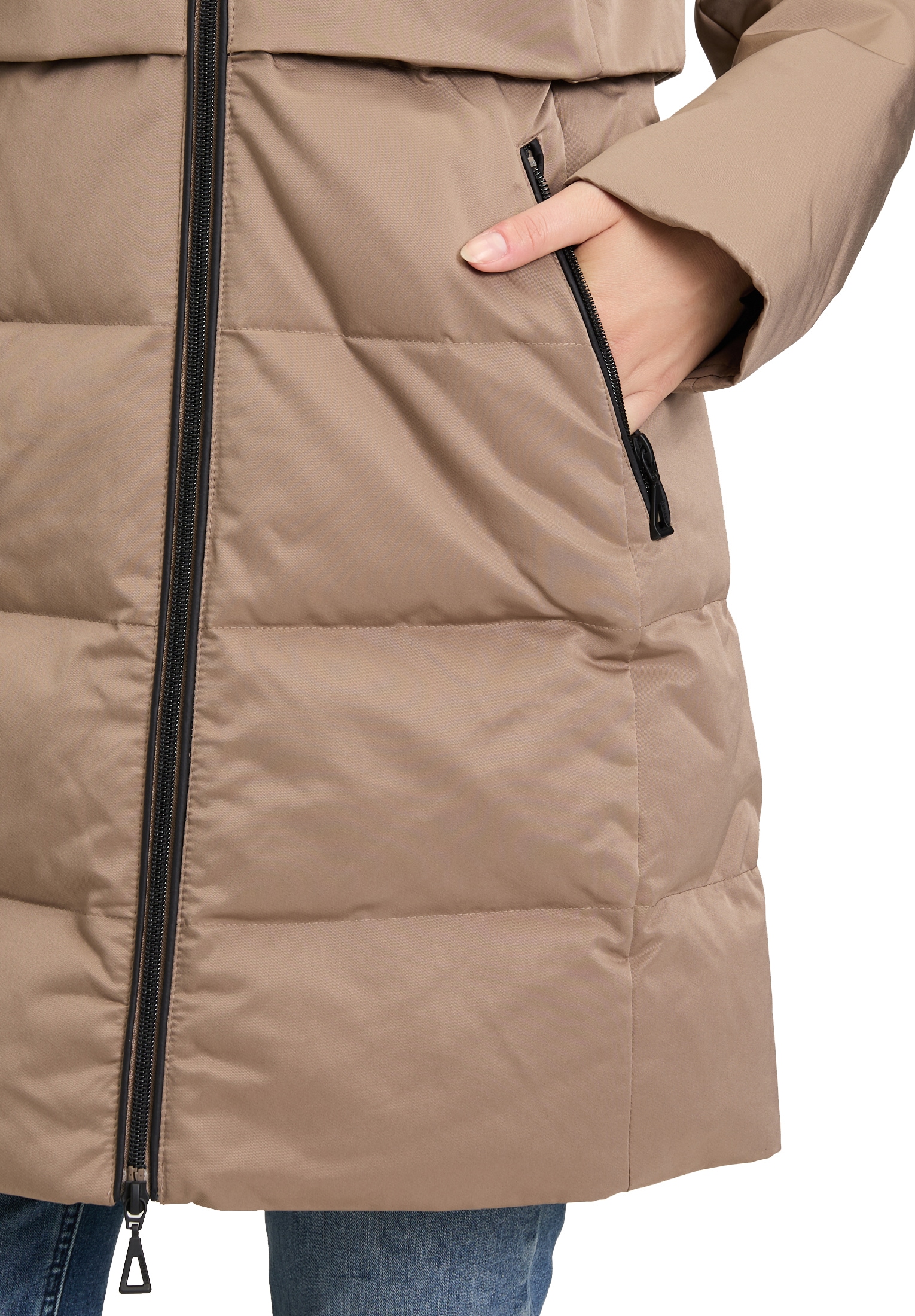 Amber & June Winterjacke »Wintermantel mit Kapuze«