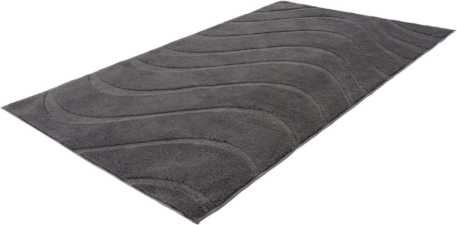 Carpet City Badematte »BAT400,  Badteppich uni« Höhe 11 mm rutschhemmend beschichtet fußbodenheizungsgeeignet Teppich Badezimmer, Badvorleger, Anti-Rutsch, Waschbar, Duschmatte