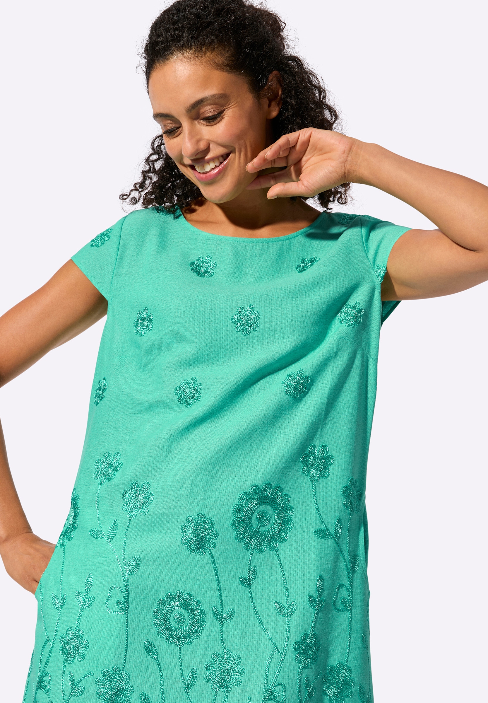 Witt Sommerkleid »Kleid Webkleid in Viskose-Leinen-Mischung«