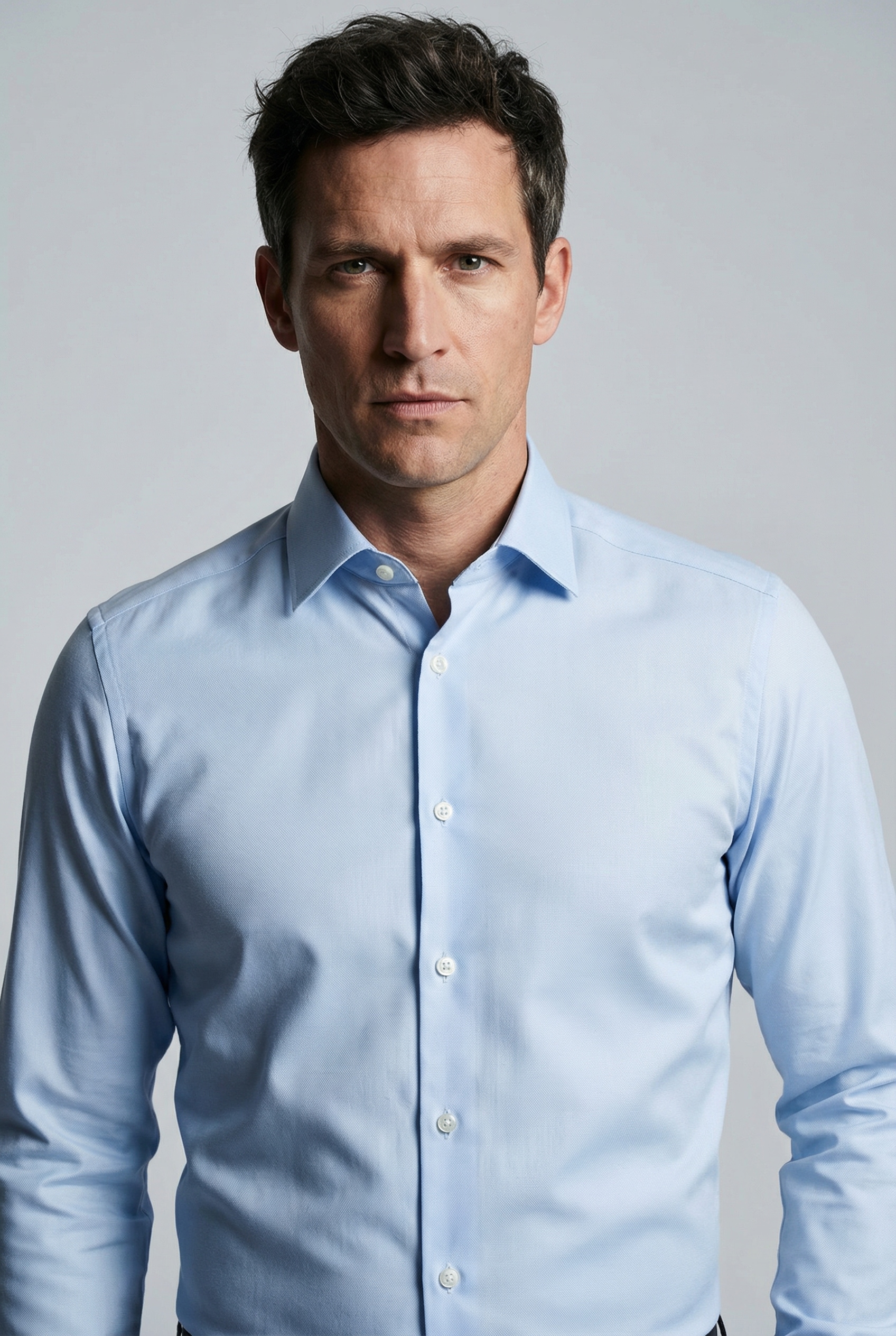 OLYMP Langarmhemd »Luxor« comfort fit, Businesshemd, New-Kentkragen, unifarben