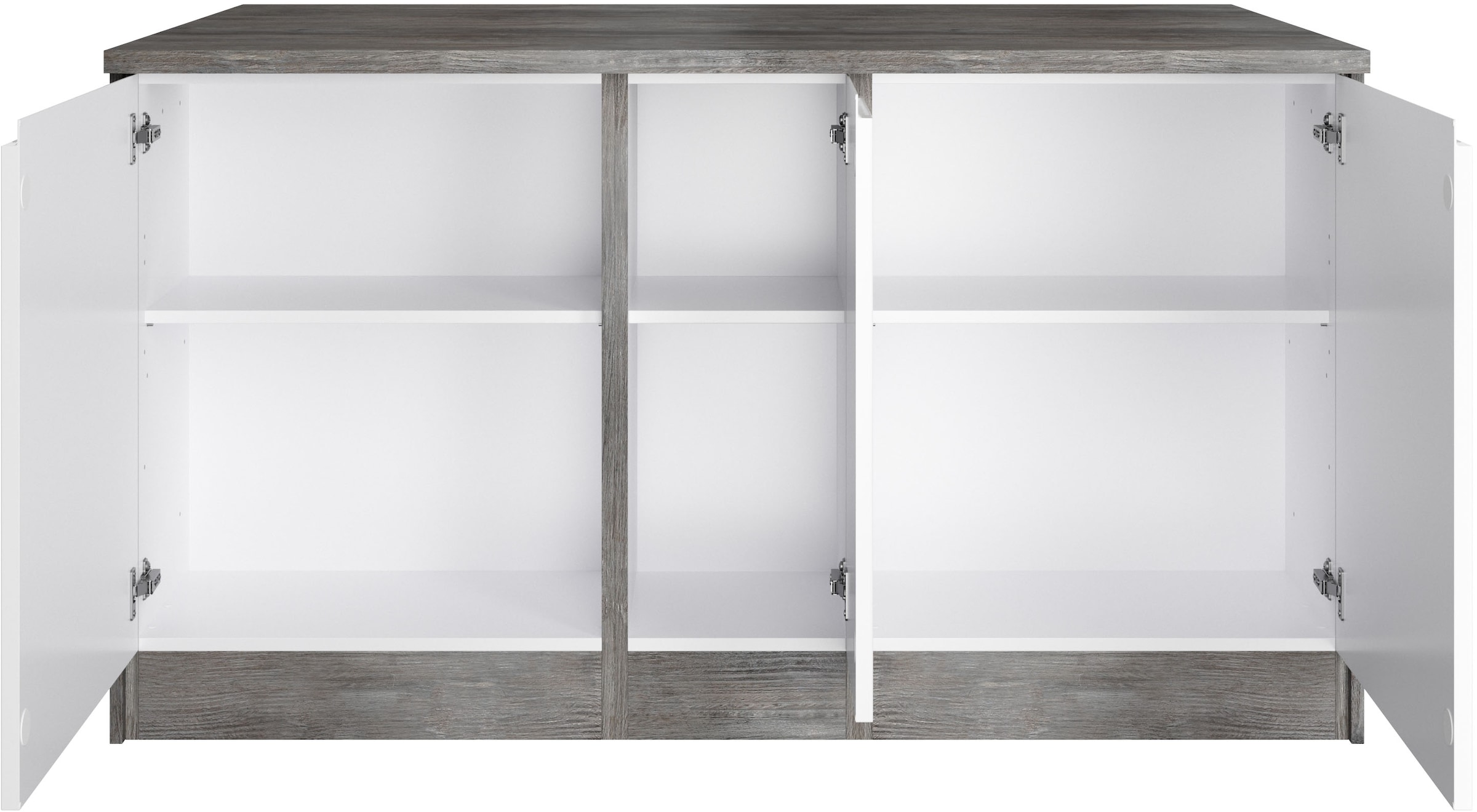KOCHSTATION Kücheninsel »KS-Virginia«, Breite 153 cm, MDF-Fronten, Flaschenregal