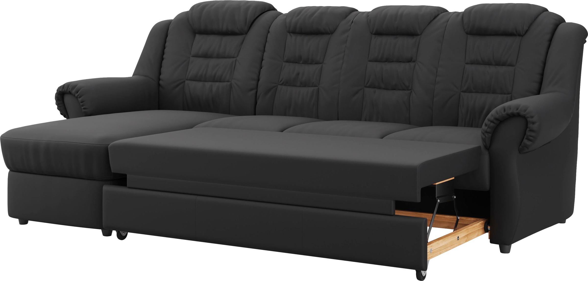 Home affaire Ecksofa »Boston L-Form«, mit hoher Rückenlehne, wahlweise mit Bettfunktion