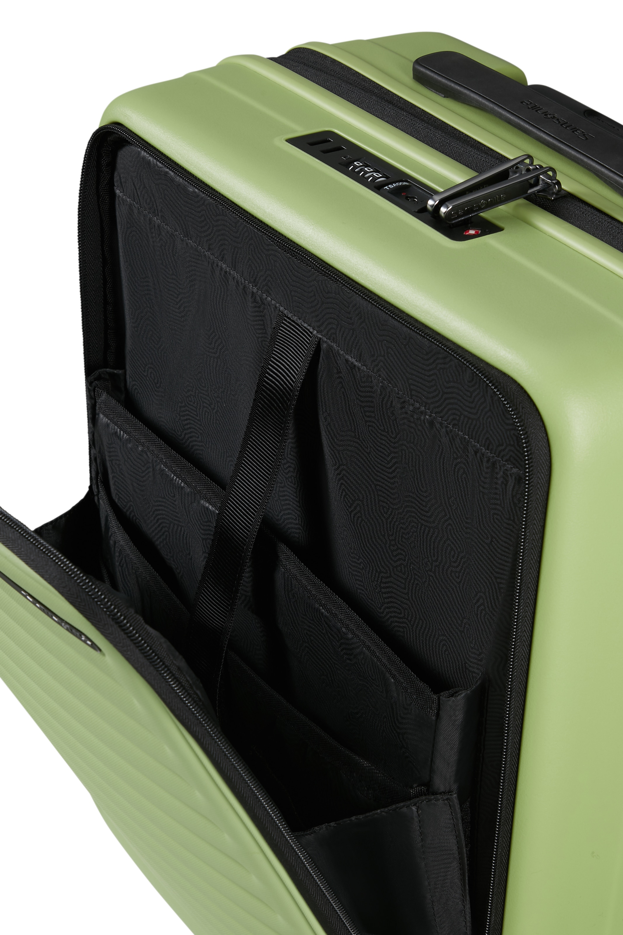 Samsonite Hartschalen-Trolley »RESTACKD, verschiedene Größen und Farben« mit Packtaschen,  42 l 4 Rollen Reisekoffer mit TSA Schloss Volumenerweiterung Packtaschen