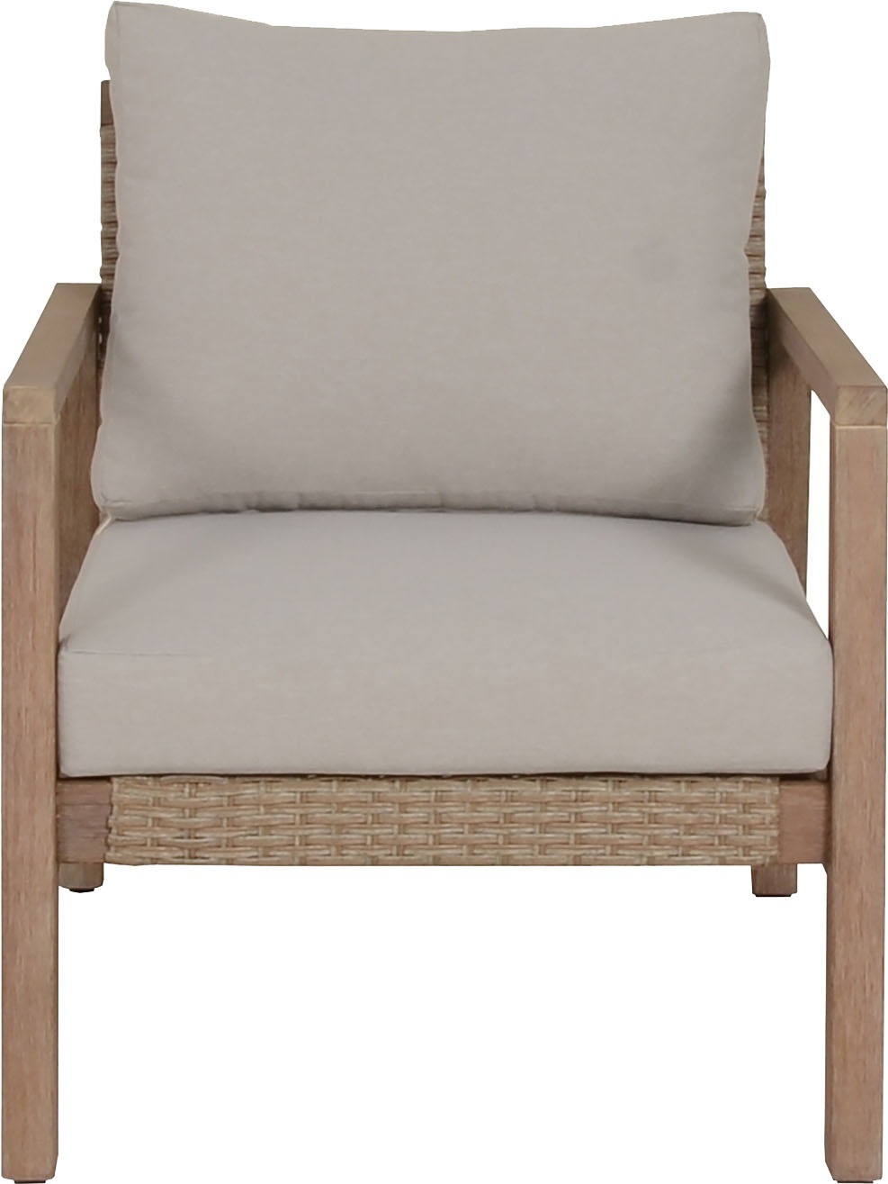 Garden Pleasure Gartenlounge-Set »»SAN«« 4 Stk. tlg. 2 Sessel, Tisch LxB: 106x66 cm, inkl Kissen