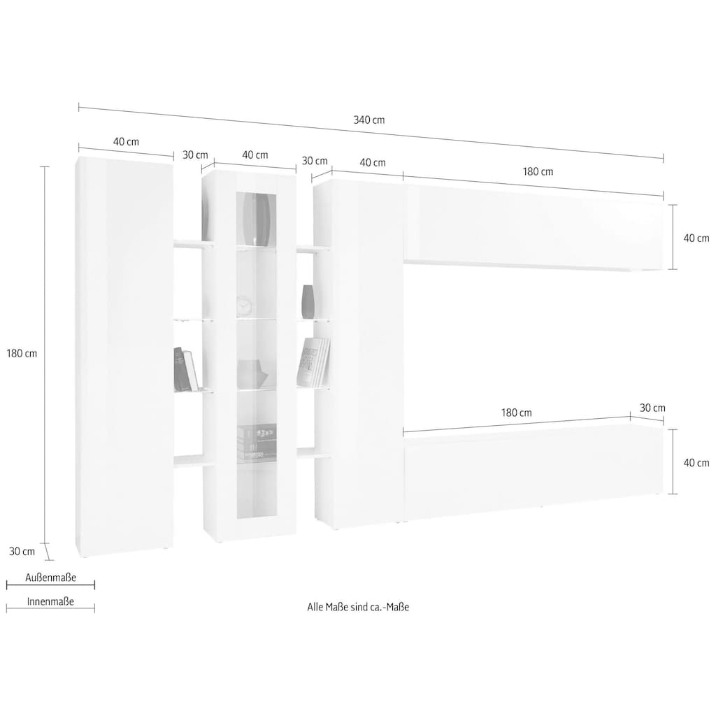 INOSIGN Wohnwand »Maruska«, (Set, 5 St.)