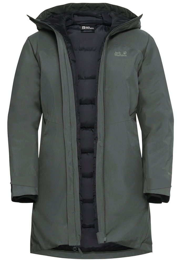 Jack Wolfskin Daunenjacke »ICECAPE 2L DOWN INS JKT W RDS«, mit Kapuze