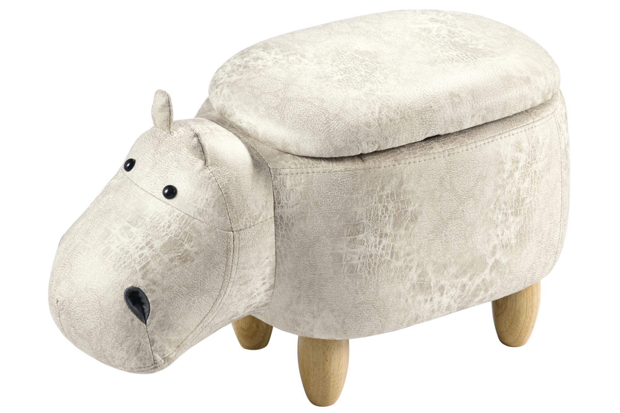 Hocker in Nilpferd-Form