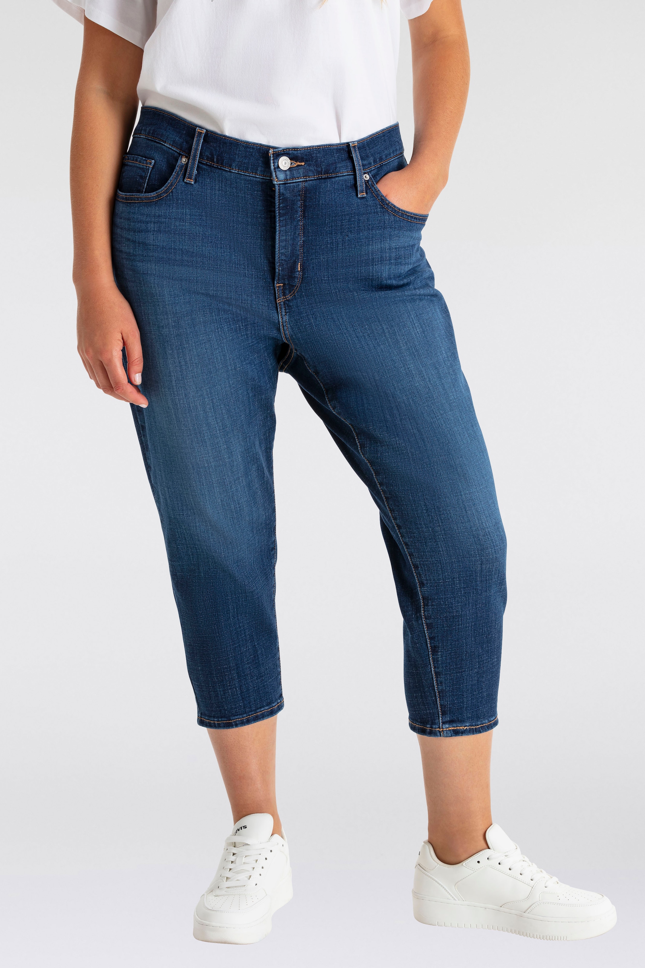 Caprijeans »Jeans 311 PL SHP SKNY CAPRI 22«, aus elastischem Baumwollmix