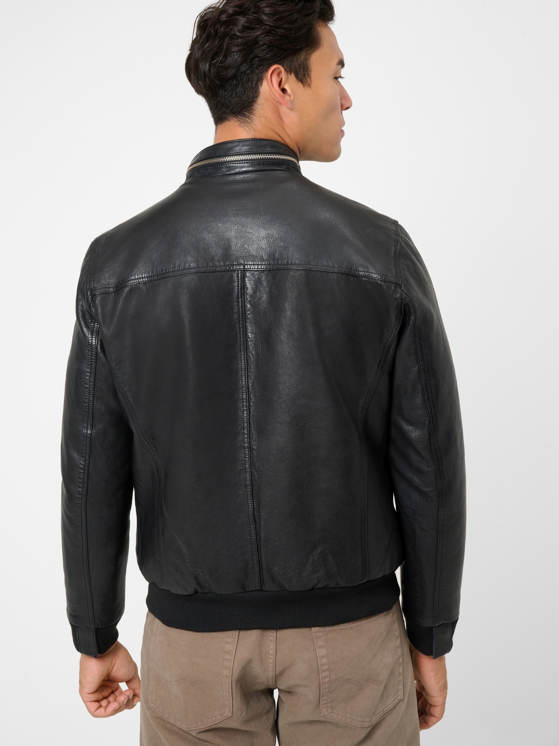 RICANO Blouson »Lederjacke Marlon« ohne Kapuze Handgefertigt aus echtem Leder
