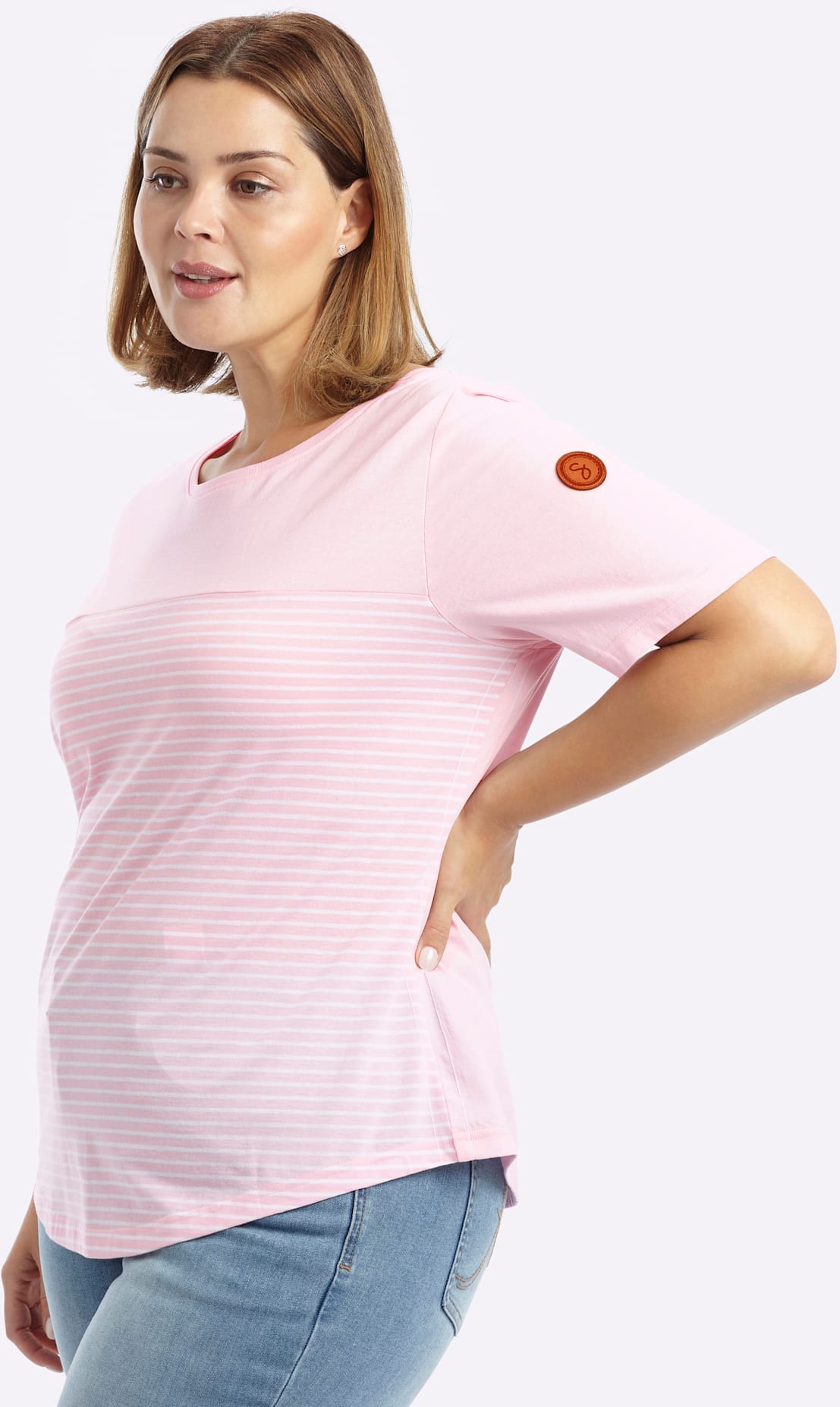 Sheego Rundhalsshirt »T-Shirt« 1