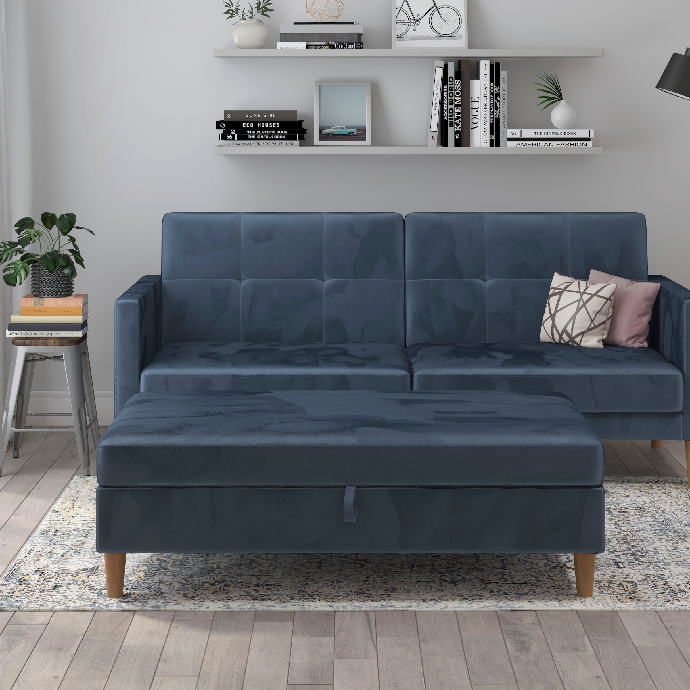 Dorel Home Stauraumhocker »Lilly«, (1 St.), mit Stauraum, frei in Raum stellbar, Sitzhöhe 43 cm