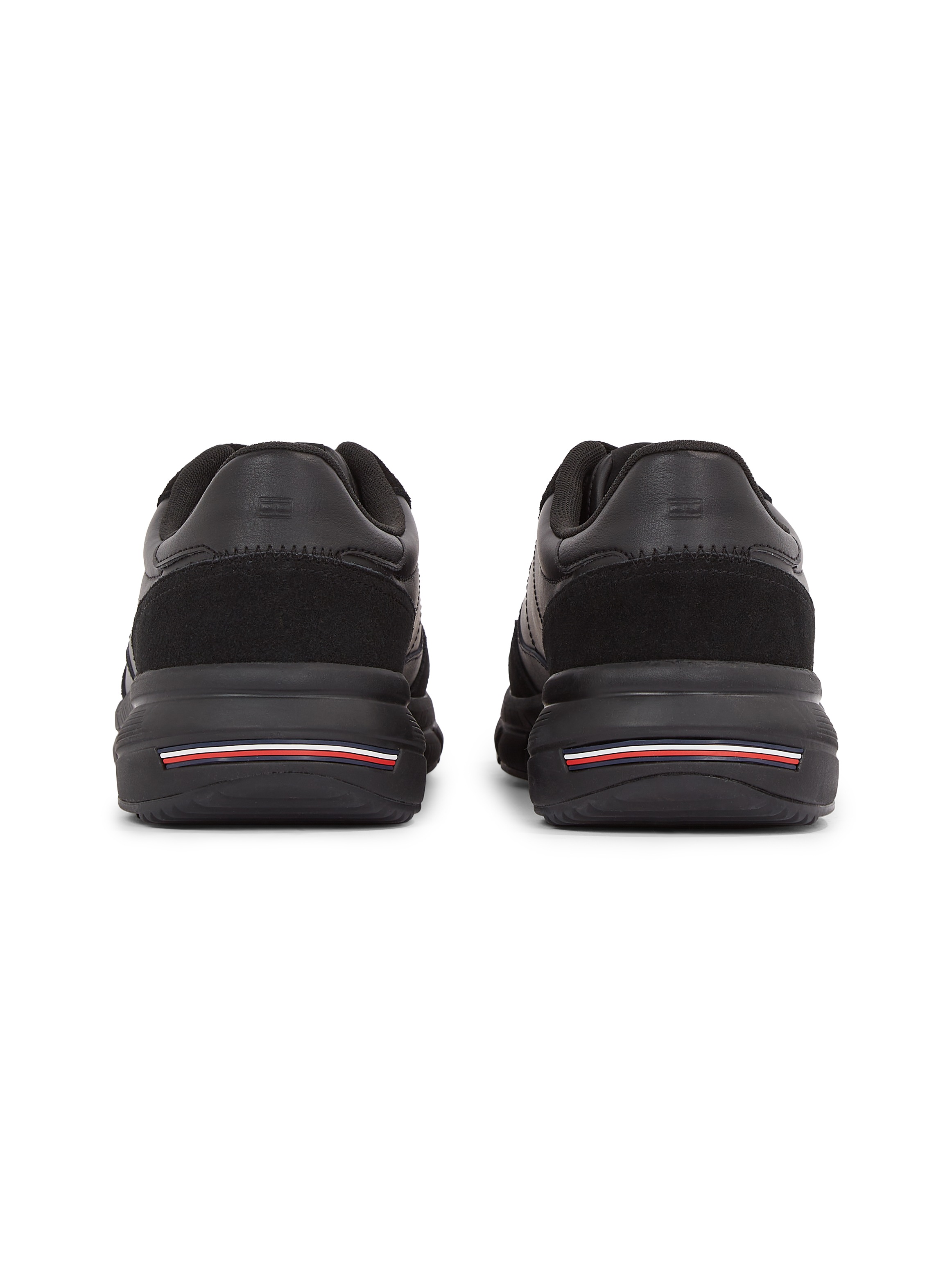 Tommy Hilfiger Keilsneaker »FASTON LTH MIX«, Freizeitschuh, Schnürschuh, Halbschuh mit gepolstertem Schaftrand