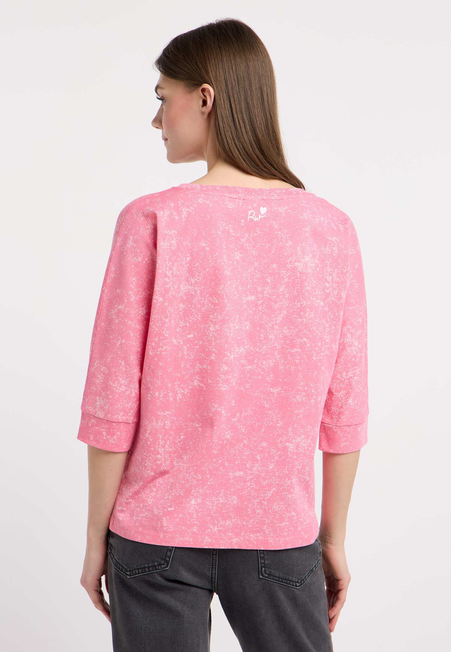 Ragwear 3/4-Arm-Shirt »SHIMONA PRINT« Bequemer Fit mit Herz-Print und ausgewaschener Optik