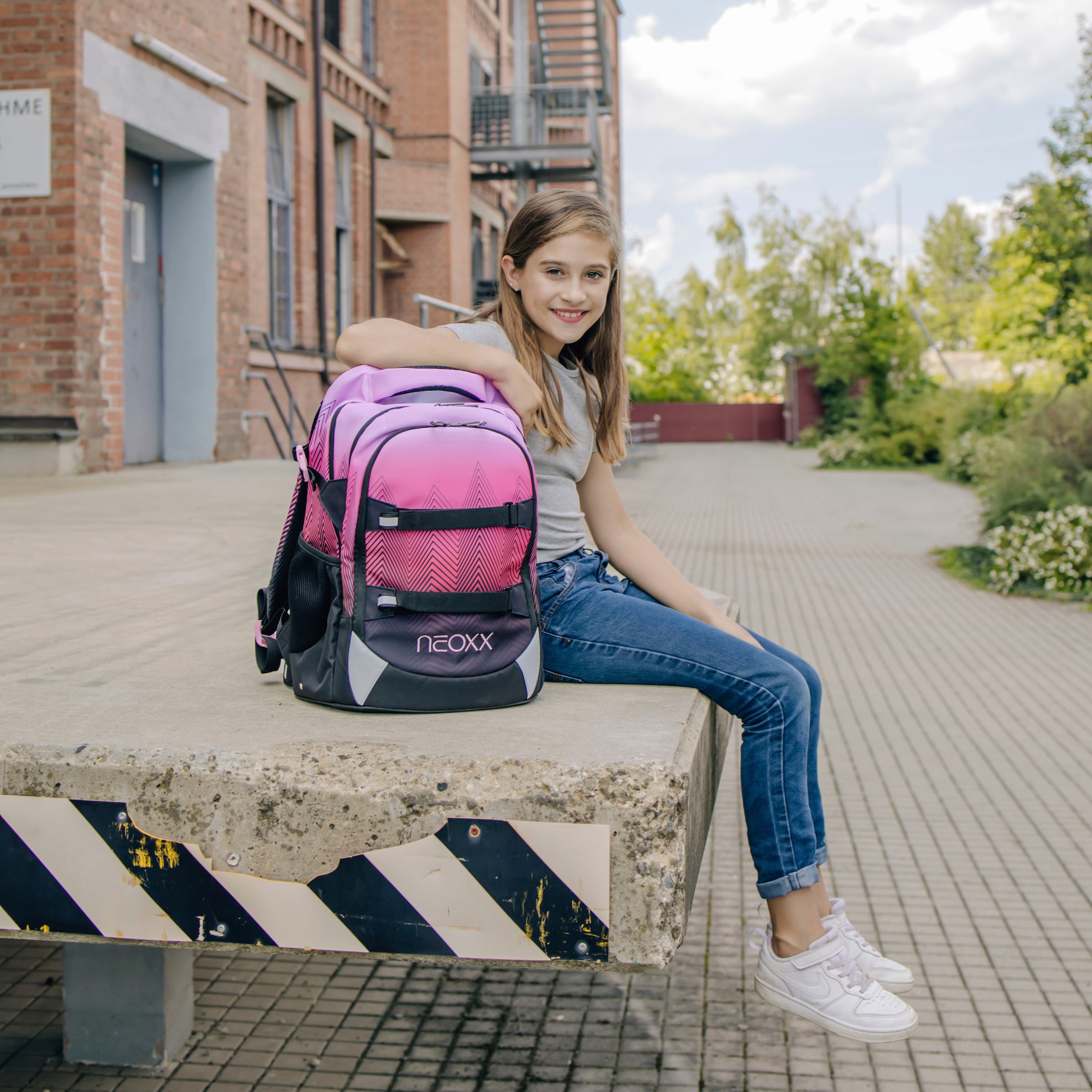 neoxx Schulrucksack »Active Pro, Sweet like Sunset«