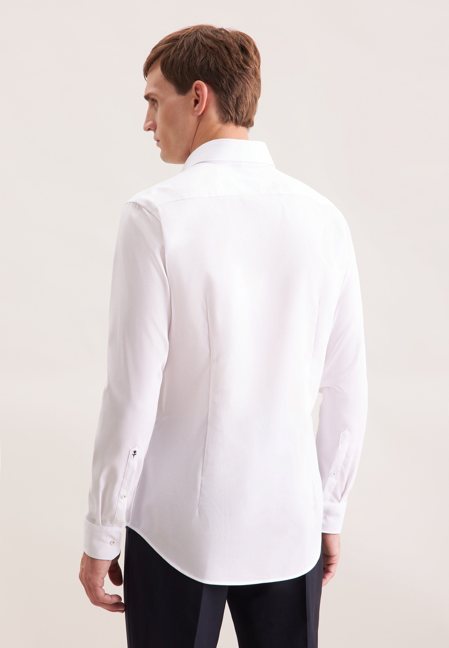 seidensticker Businesshemd »Schwarze Rose«, Shaped 1/1 Covered-Button-Down-Kragen