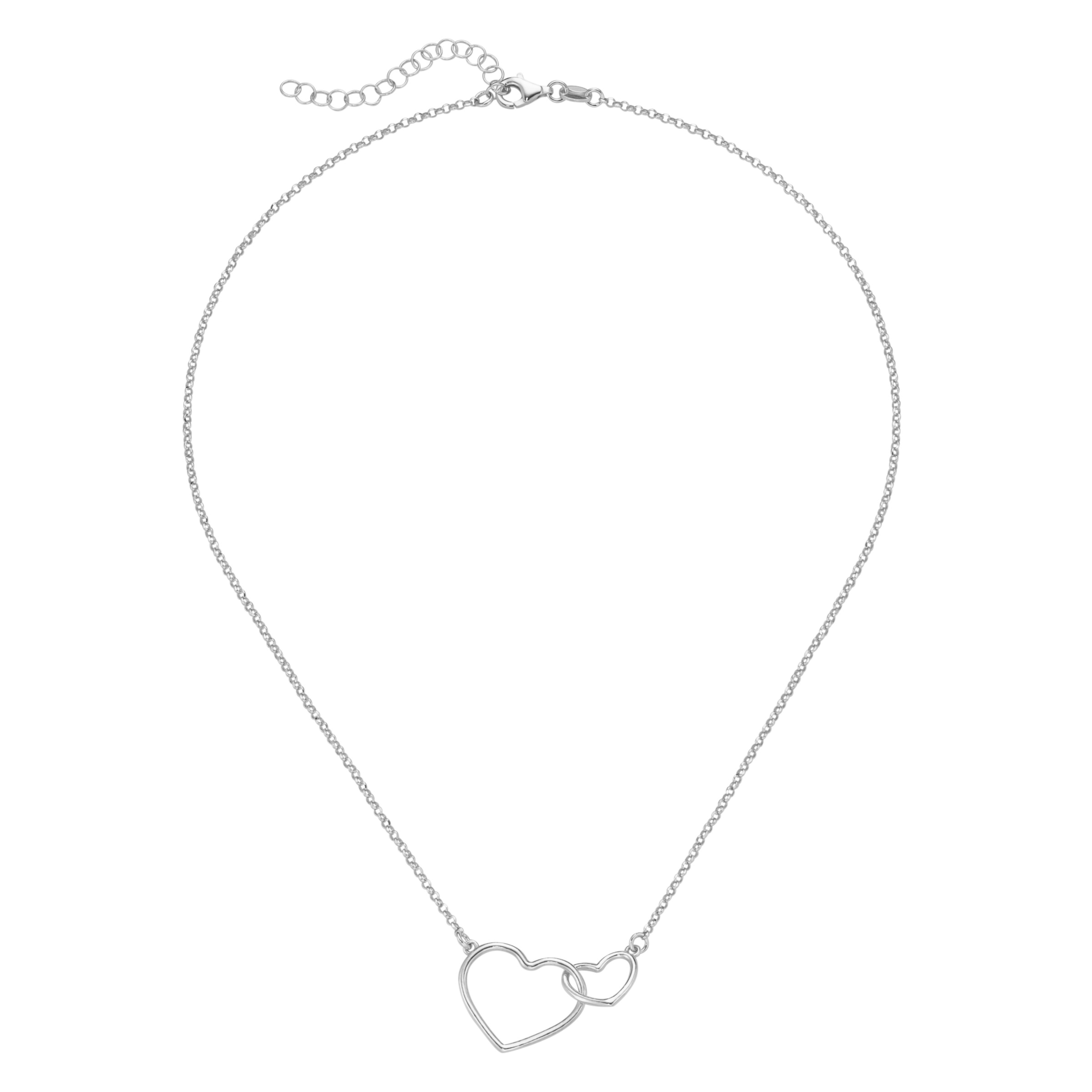 Smart Jewel Collier »Collier mit Herzen, Silber 925«