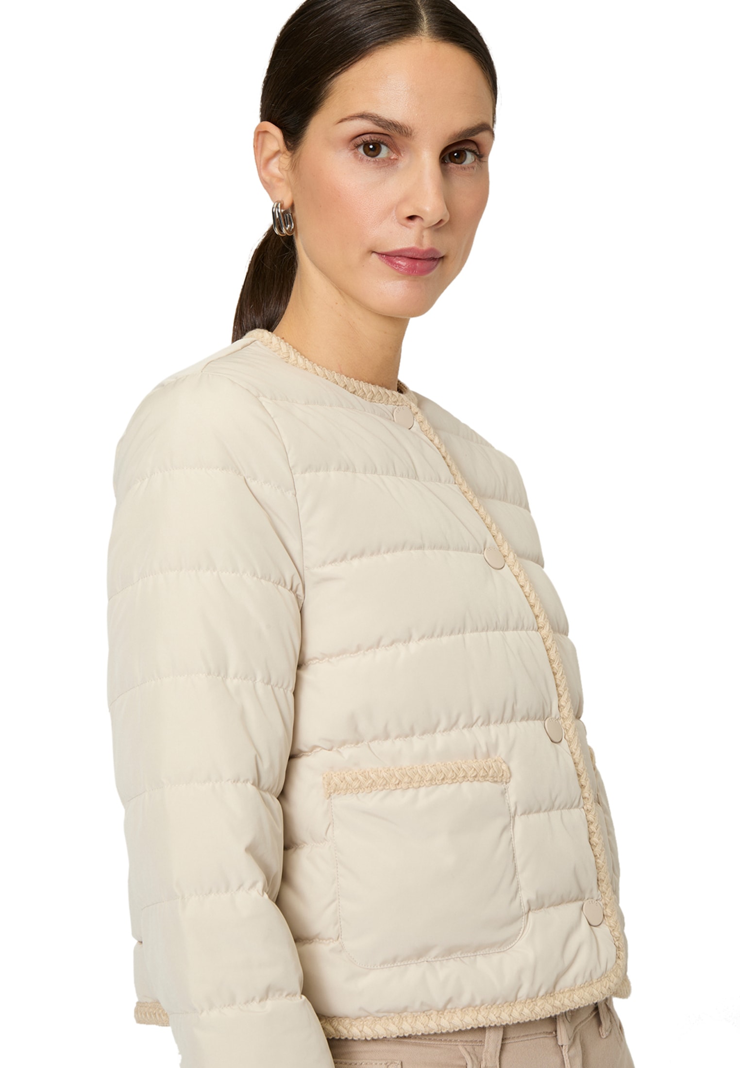 Zero Steppjacke »Steppjacke mit Knopfleiste«