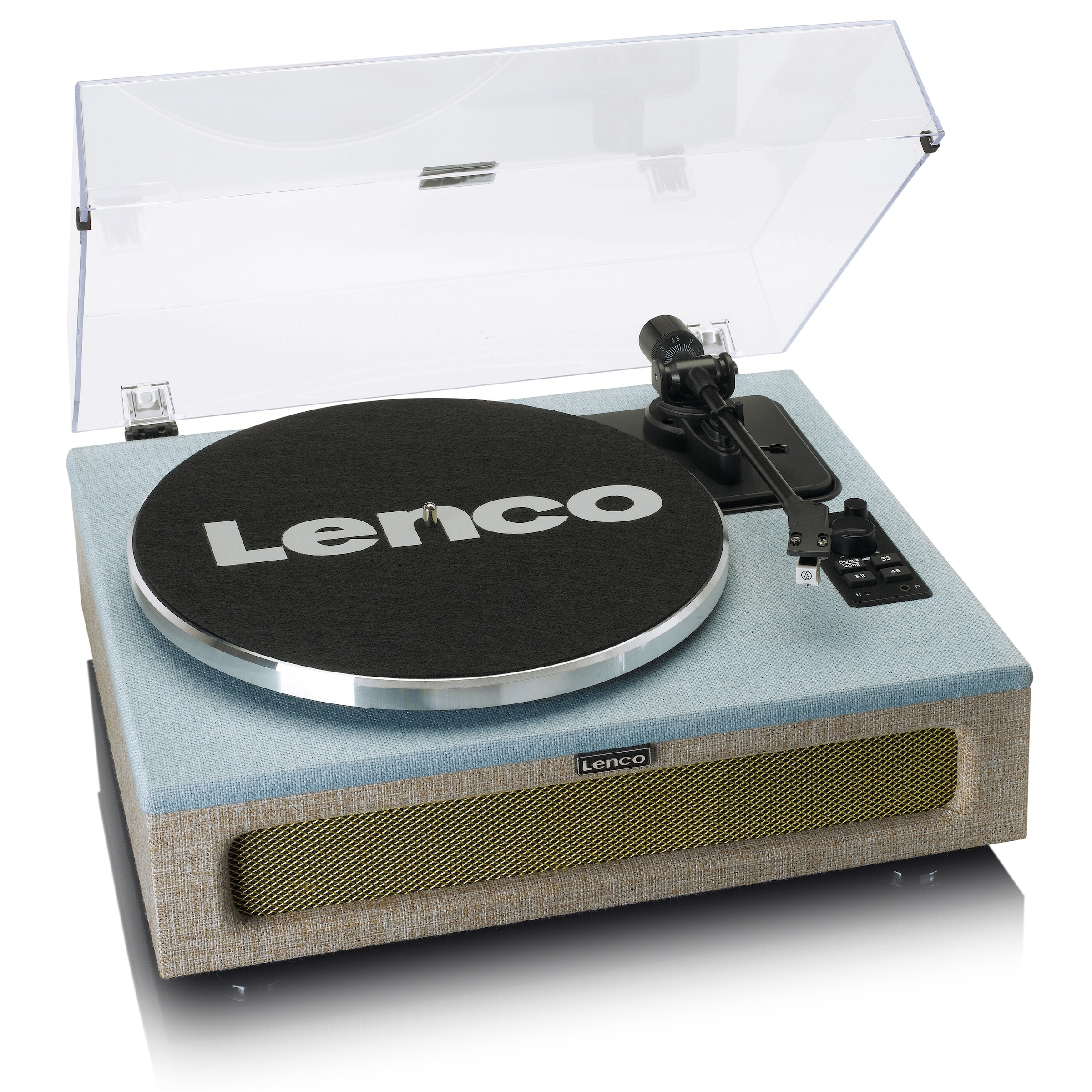 Lenco Plattenspieler »LS-440 blau/beige«, Lautsprecher integriert, Bluetooth