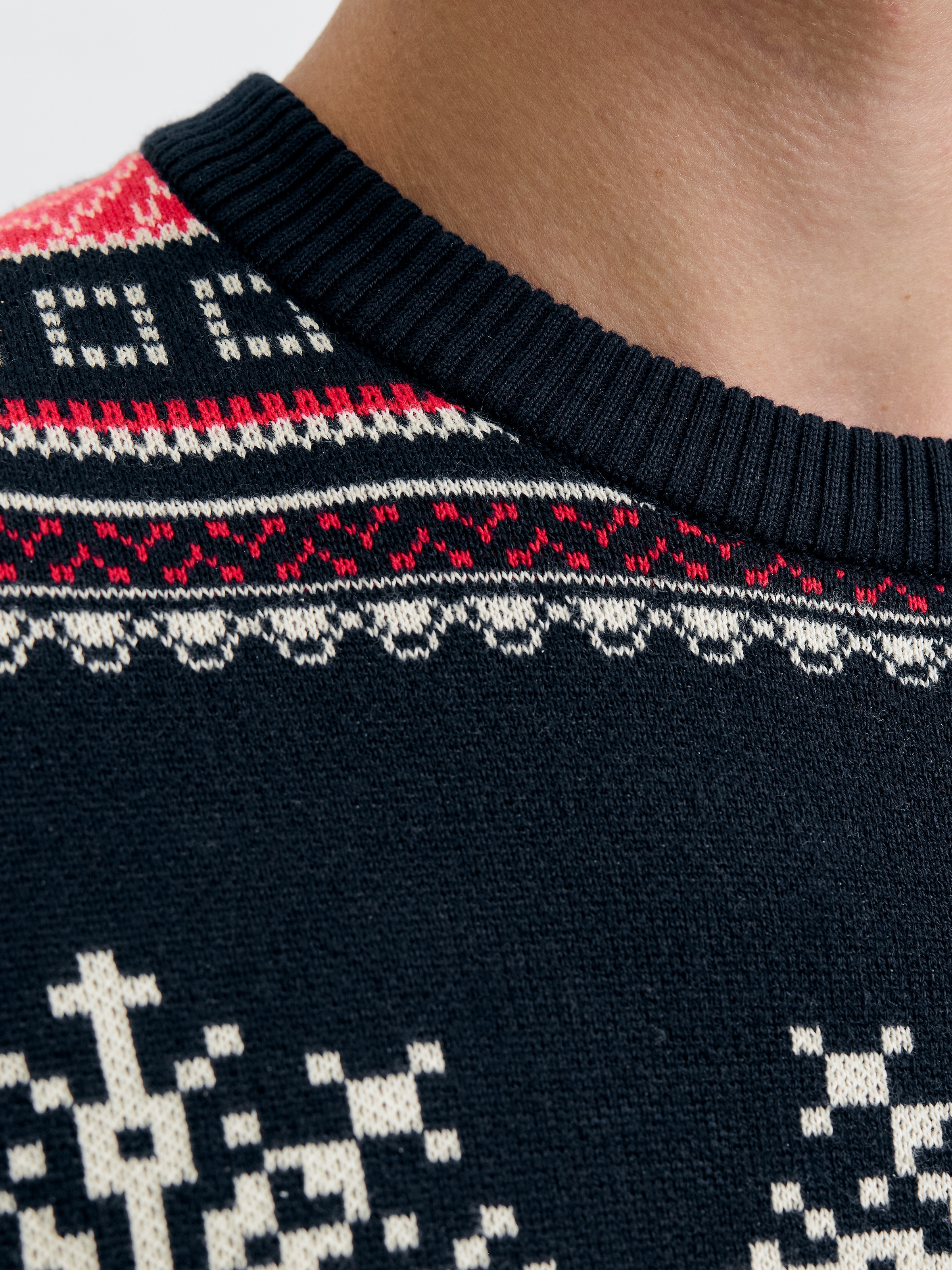 Jack & Jones Strickpullover »JJXMAS NOEL KNIT CREW NECK«