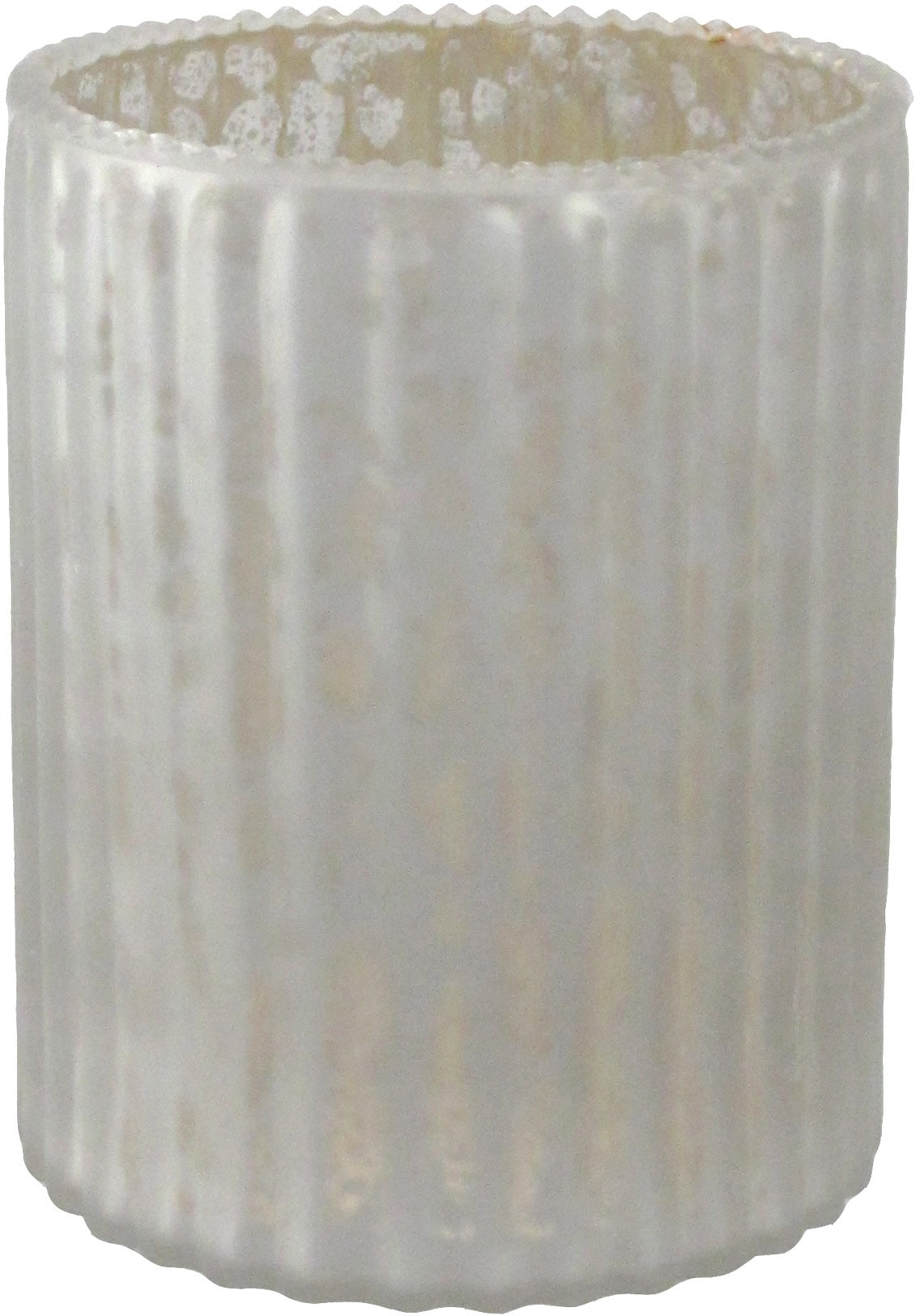 Creativ deco Windlicht, (4 St.), mit unterschiedlich strukturierten  Oberflächen, 4er Set, H: ca. 10 cm bestellen bei OTTO