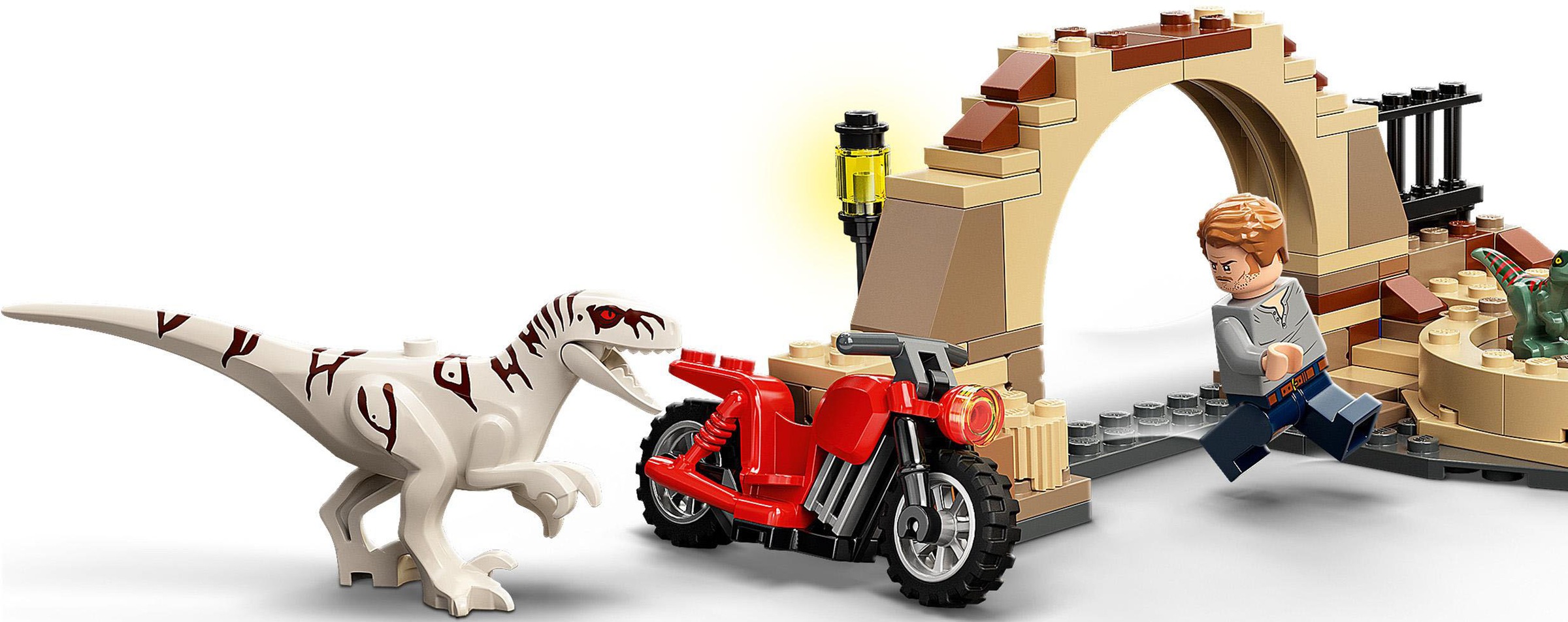 LEGO® Konstruktionsspielsteine »Atrociraptor: Motorradverfolgungsjagd (76945), LEGO® Jurassic World«, (169 St.), Made in Europe
