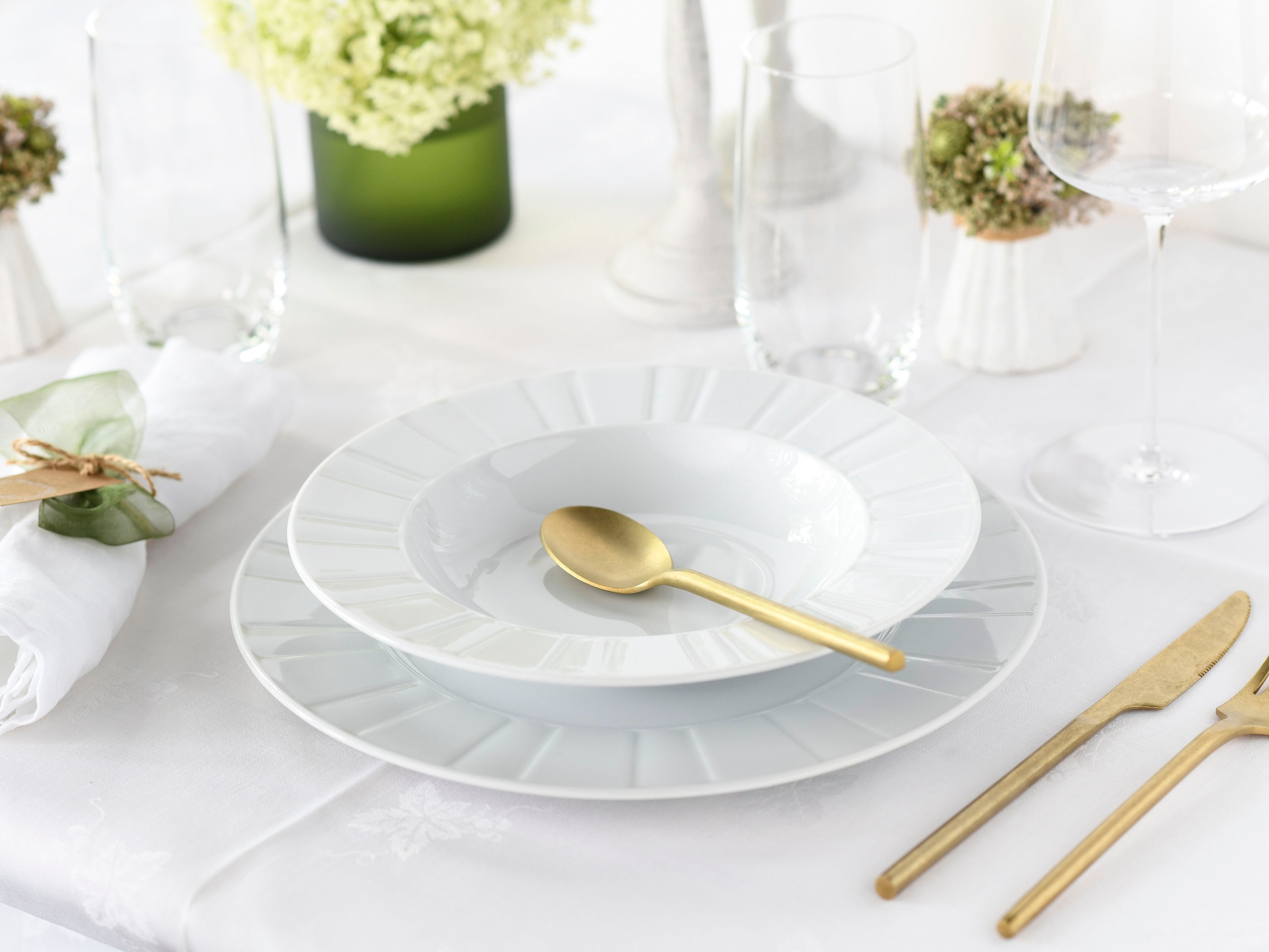 CreaTable Tafelservice »Barcelona«, (Set, 12 tlg.), klassischer Manufakturstil