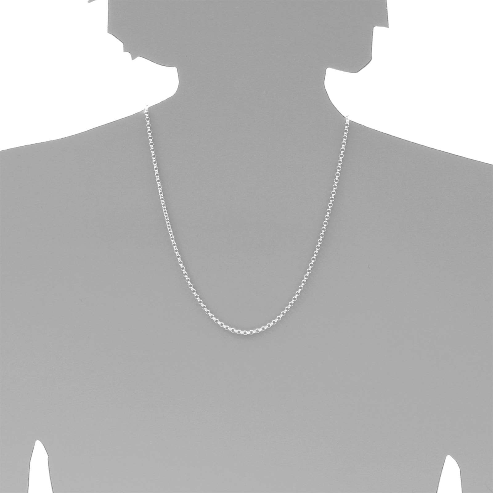 OSTSEE-SCHMUCK Silberkette »- Erbs 3,0 mm - Silber 925/000 -,«
