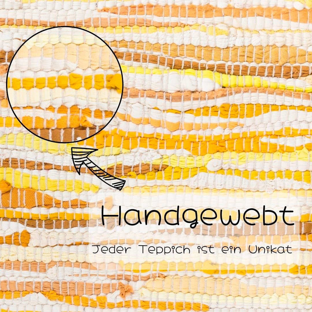 Lüttenhütt Kinderteppich »Bente«, rechteckig, Handweb Teppich, 90% Baumwolle, handgewebt, Scandi